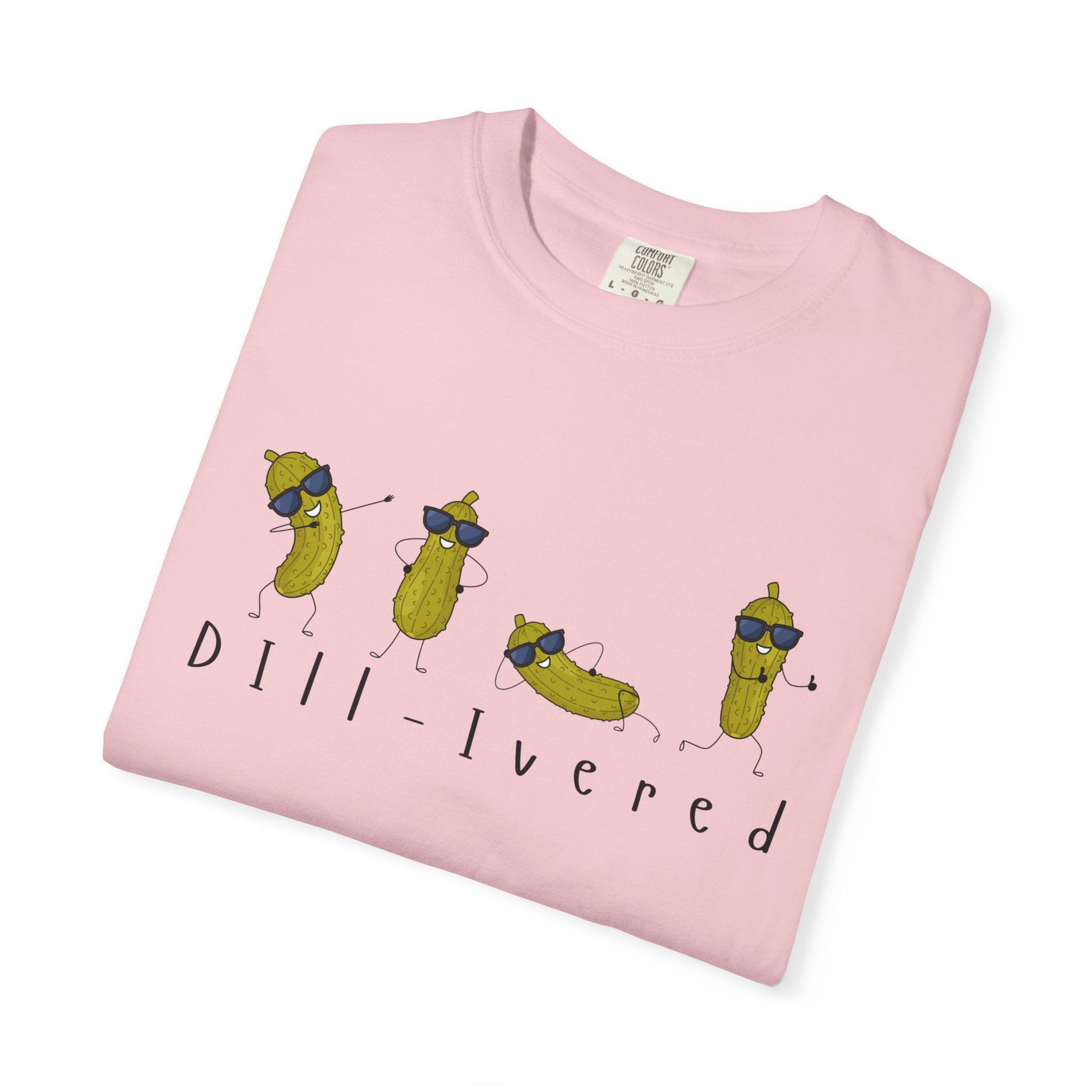Dill-Livered Pickle Pun T-Shirt — Funny Pickle Lover Tee