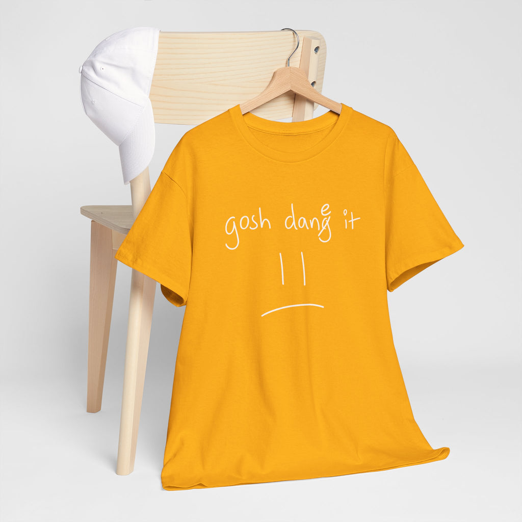 DoctorJSWAYS gosh dane it T-Shirt — Minimal Logo Black Tee with Bold Back Text