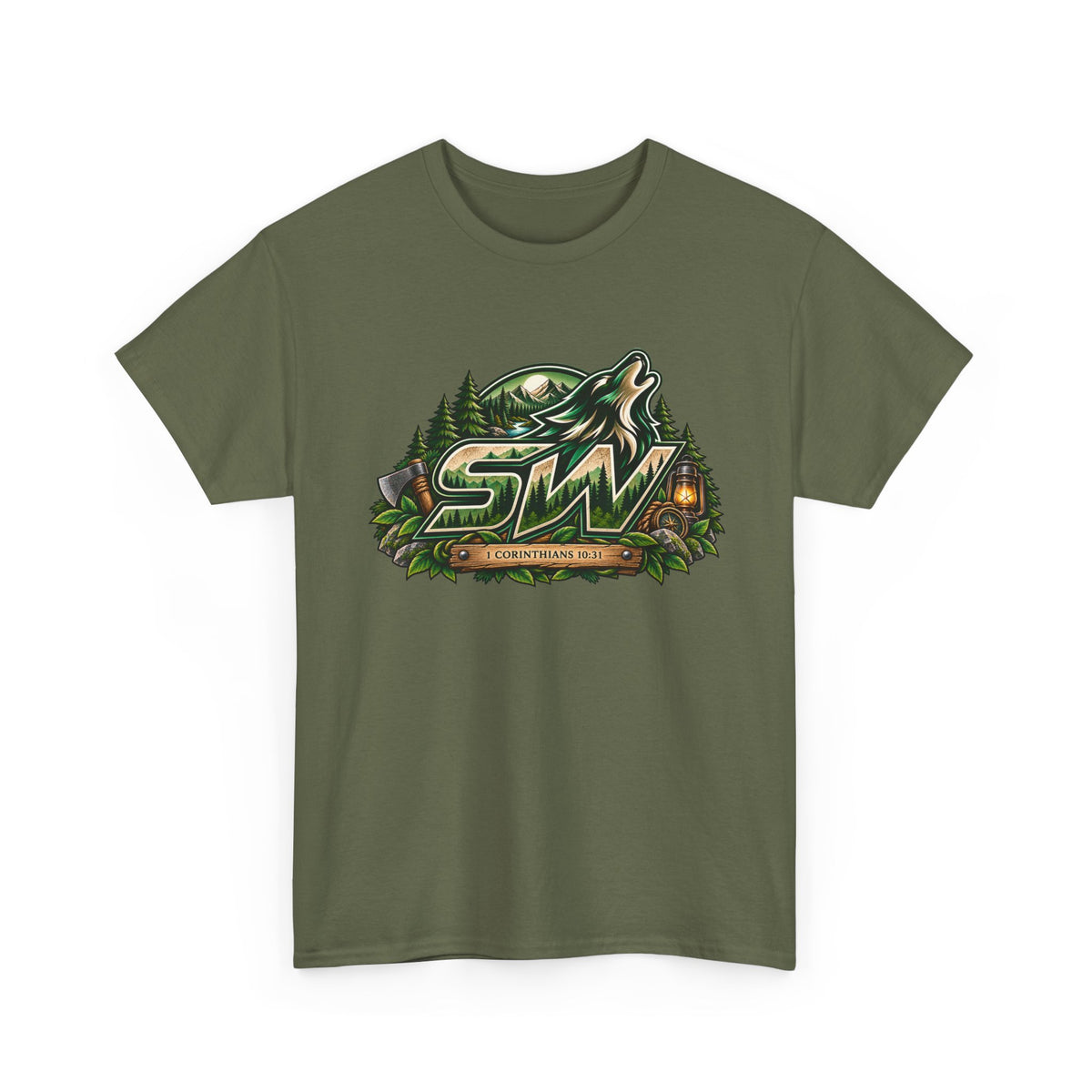 Seawolf_30 Logo Tee - Gamer/Streamer T-Shirt Green GBSG (Gather)