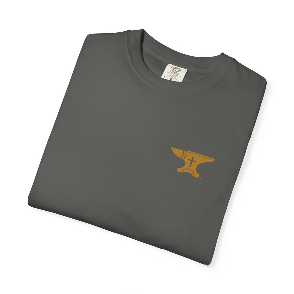 FaithForge Gaming T-Shirt — Logo Tee with Anvil & Cross (Christian Gamer Apparel)