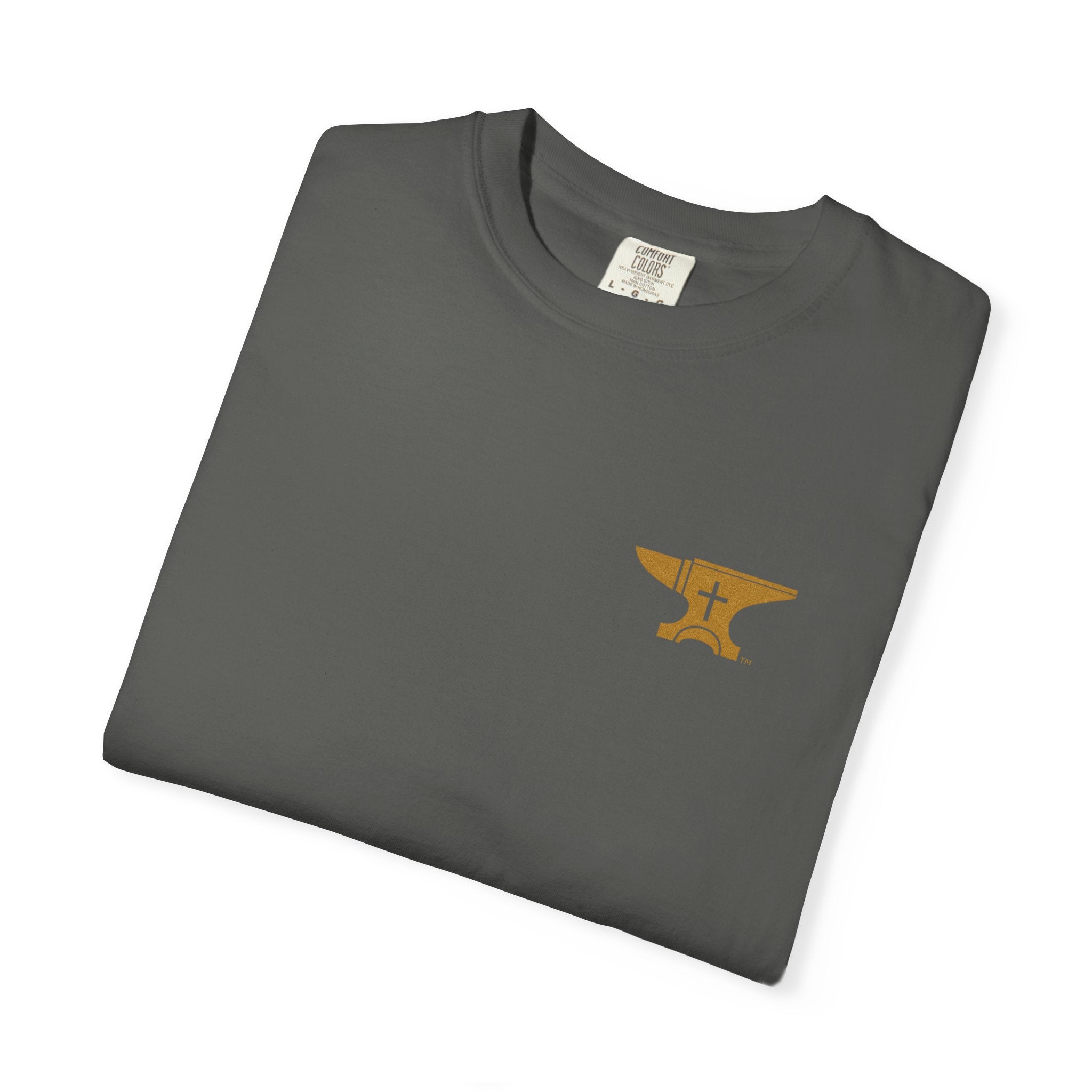 FaithForge Gaming T-Shirt — Logo Tee with Anvil & Cross (Christian Gamer Apparel)