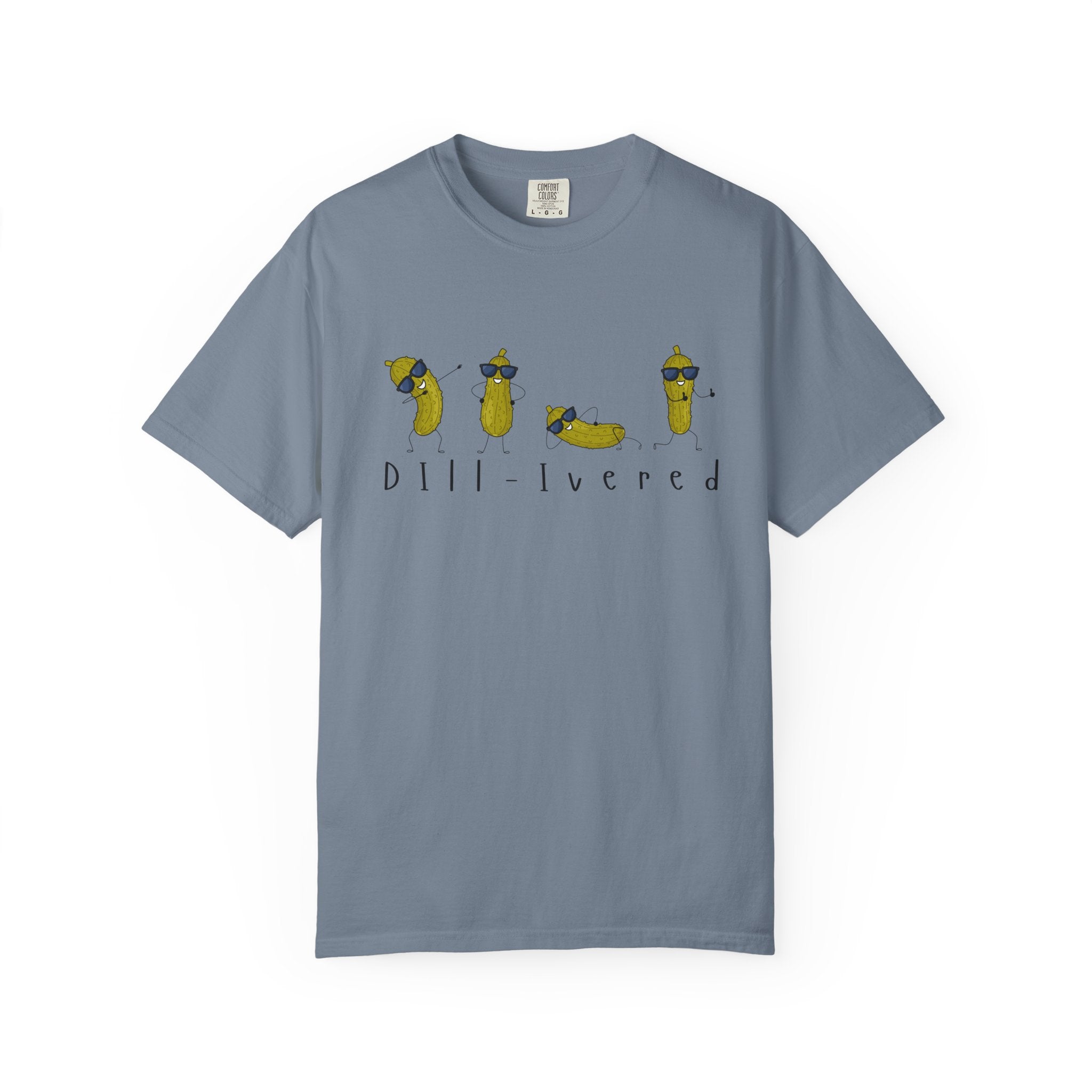 Dill-Livered Pickle Pun T-Shirt — Funny Pickle Lover Tee