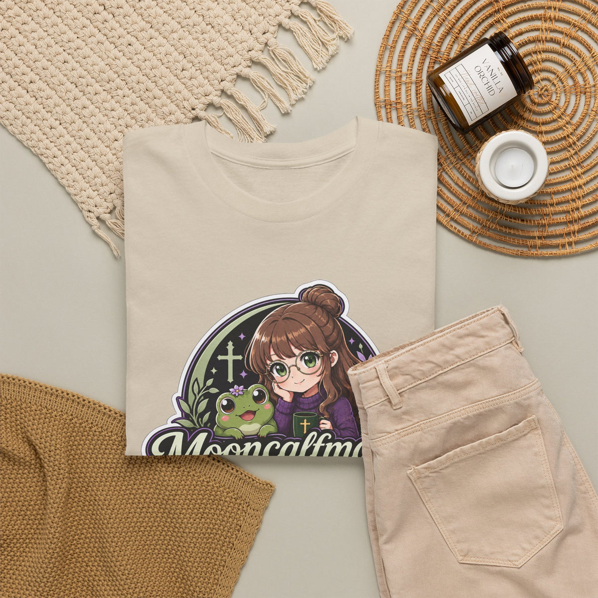 MOONCALFMAGE Logo Tee - Gamer/Streamer T-Shirt Blue GBSG (Gather)