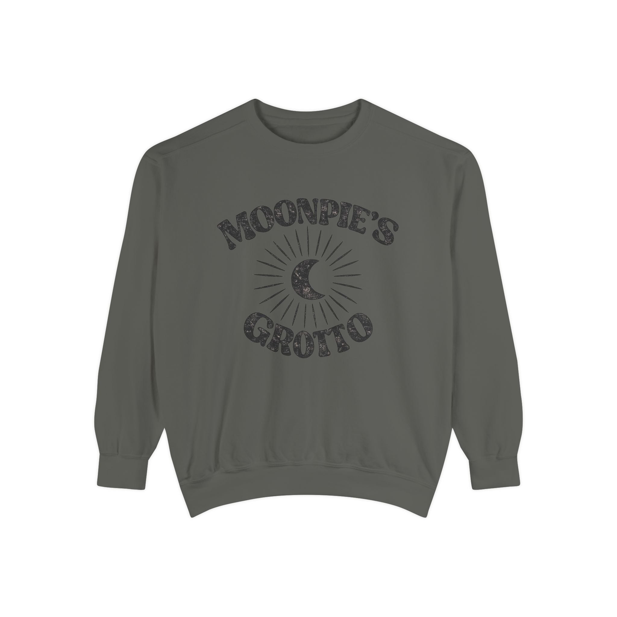 Moonpie's Grotto Sweatshirt — Vintage Celestial Moon Crewneck