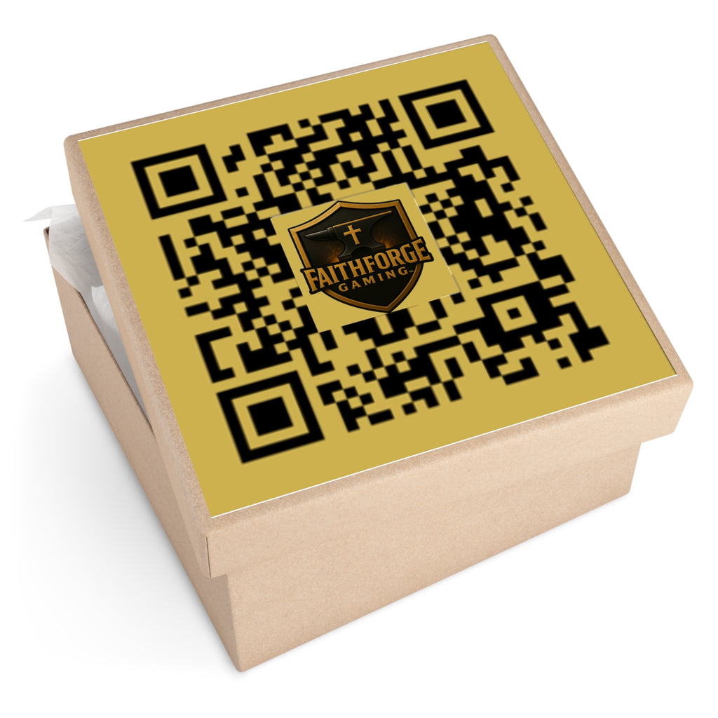 FaithForgeGaming.com QR Code  Vinyl Sticker Indoor/Outdoor — Branded Gaming QR Decal