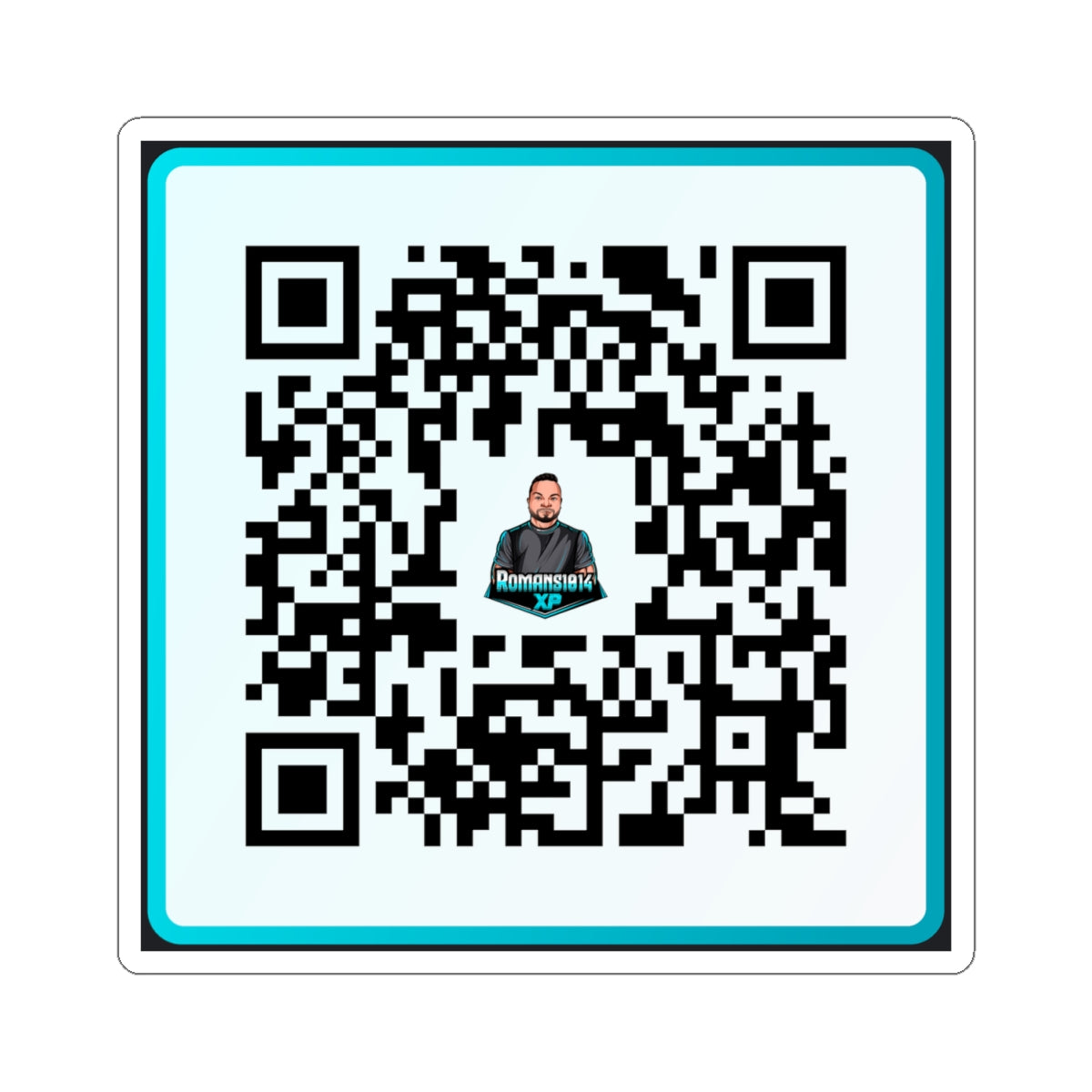 QR Code Decal Indoor — Romans1014XP QR Code with Logo
