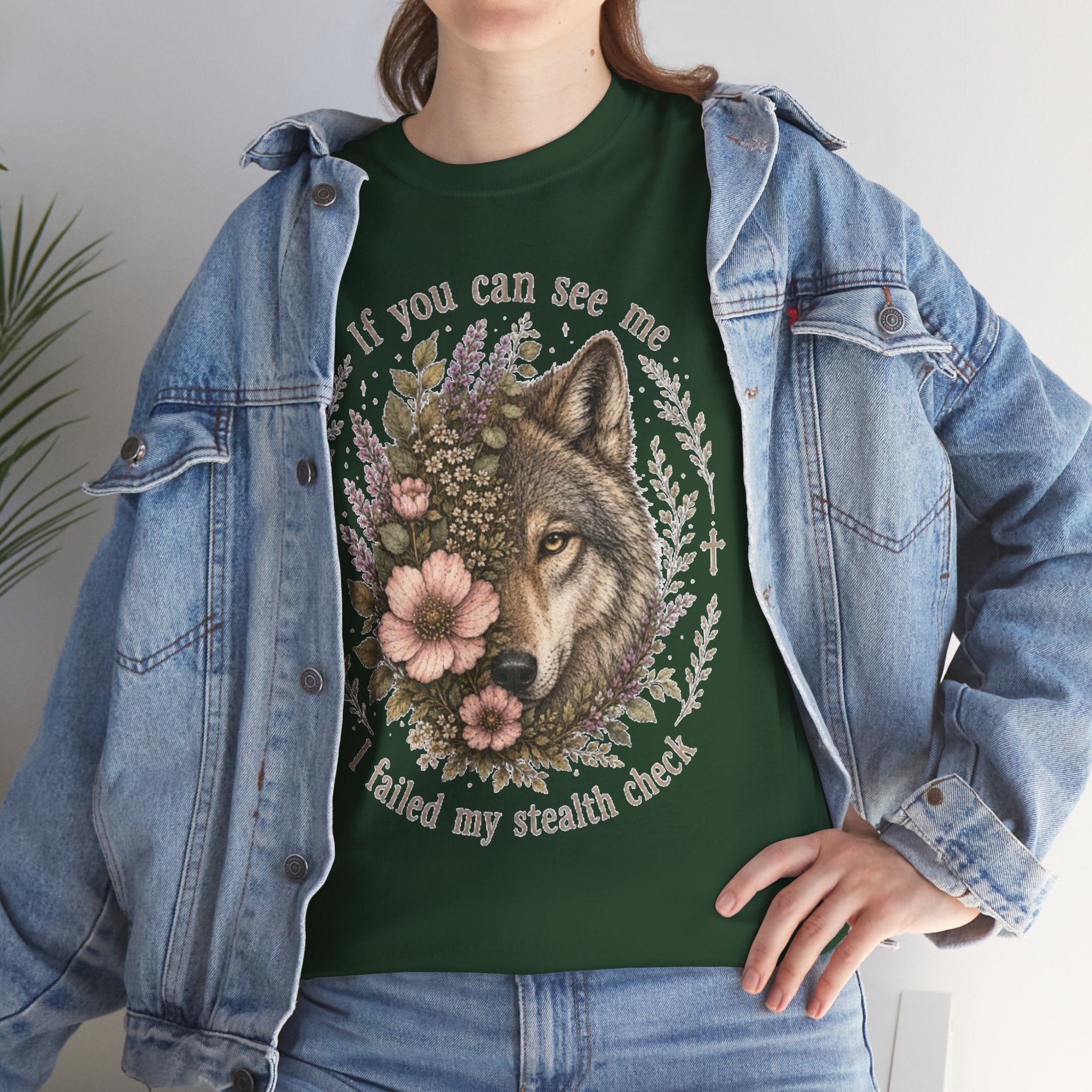 seawolf Floral Tee — "If you can see me I failed my stealth check" Graphic T-Shirt