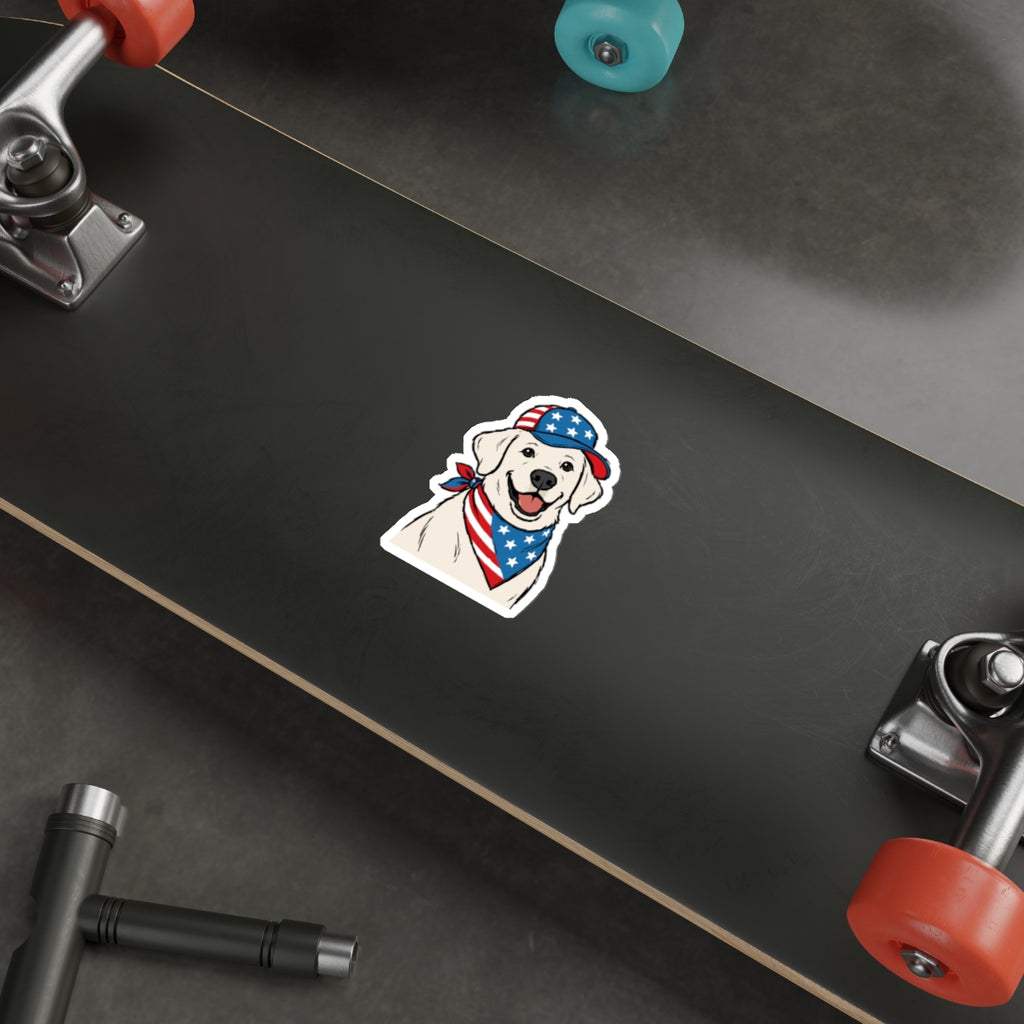 Patriotic Sticker Pack — Love your Lab 4th of July Red White Blue Die-Cut Stickers