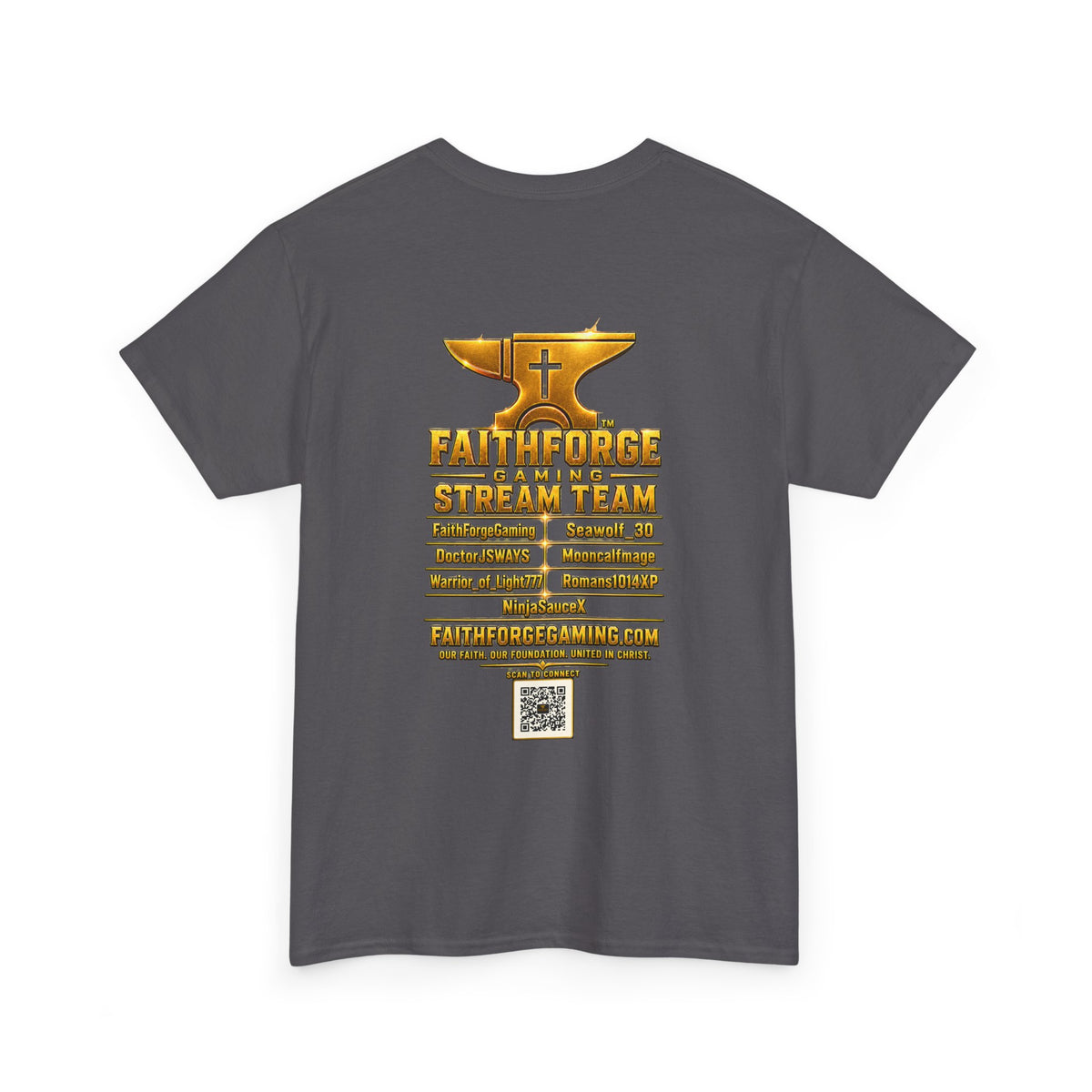 Custom FaithForgeGaming Tee (Personalization Enabled) - FaithForge Stream Team