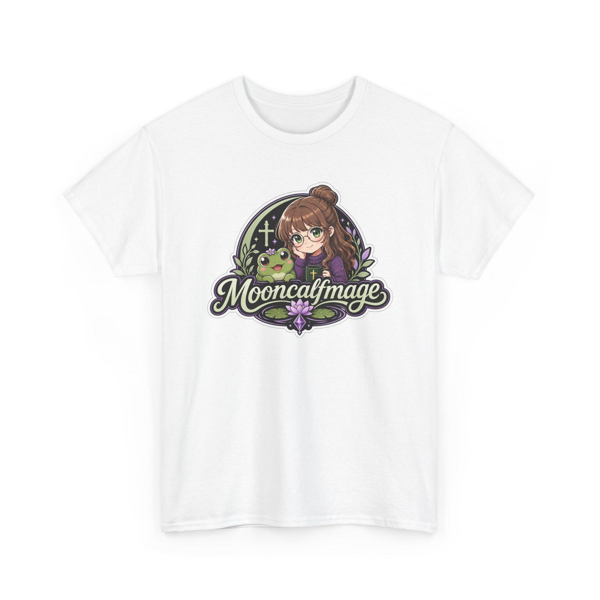 MOONCALFMAGE Logo Tee - Gamer/Streamer T-Shirt Blue GBSG (Gather)