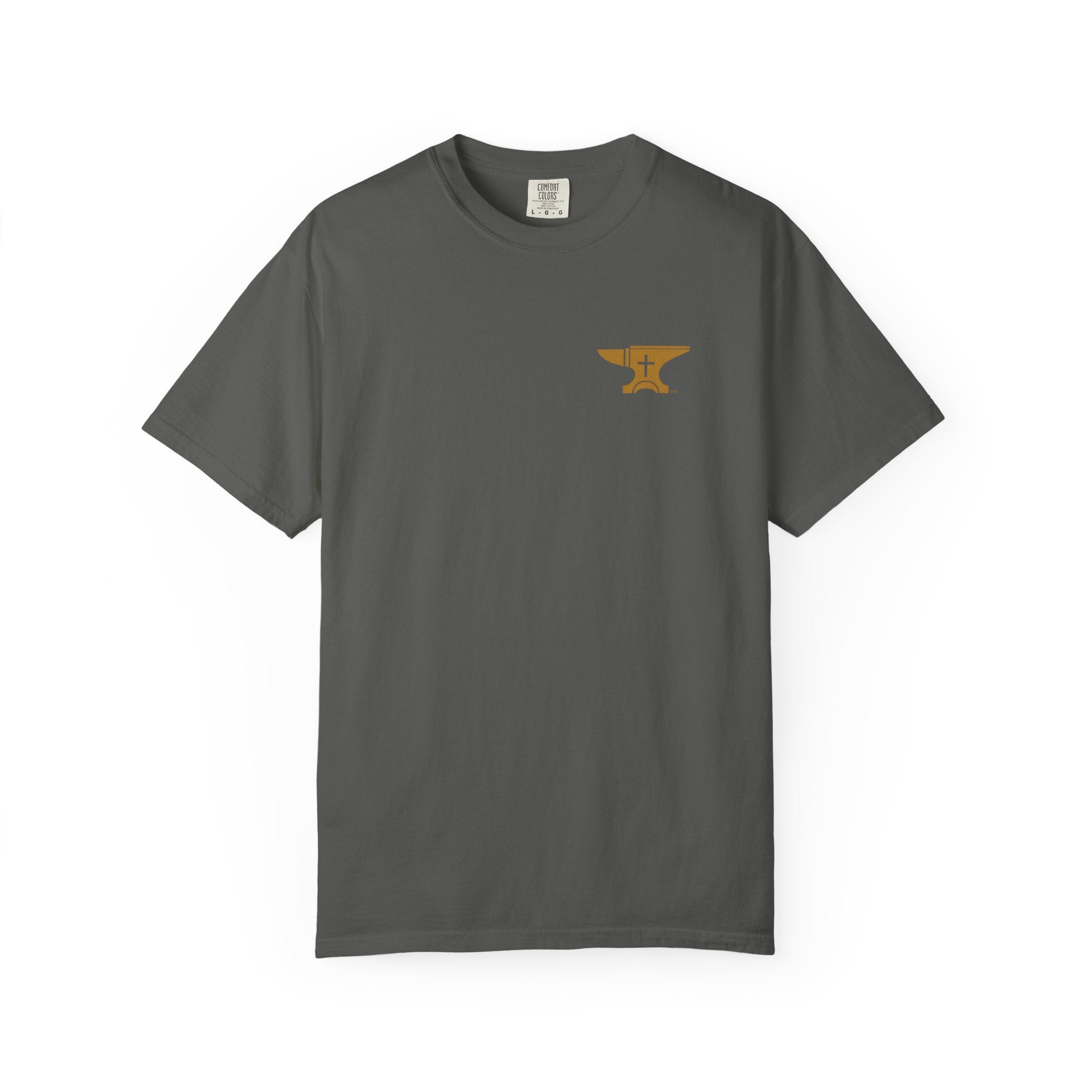 FaithForge OG Gaming T-Shirt — Logo Tee with Anvil & Cross (Christian Gamer Apparel)