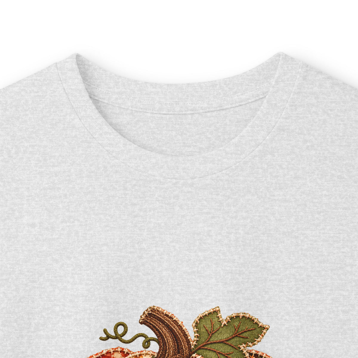 Autumn Patchwork Pumpkin Long Sleeve Tee