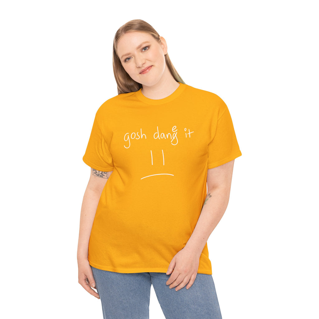 DoctorJSWAYS gosh dane it T-Shirt — Minimal Logo Black Tee with Bold Back Text