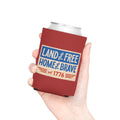 Patriotic 'Land of the Free, Home of the Brave' Can Cooler