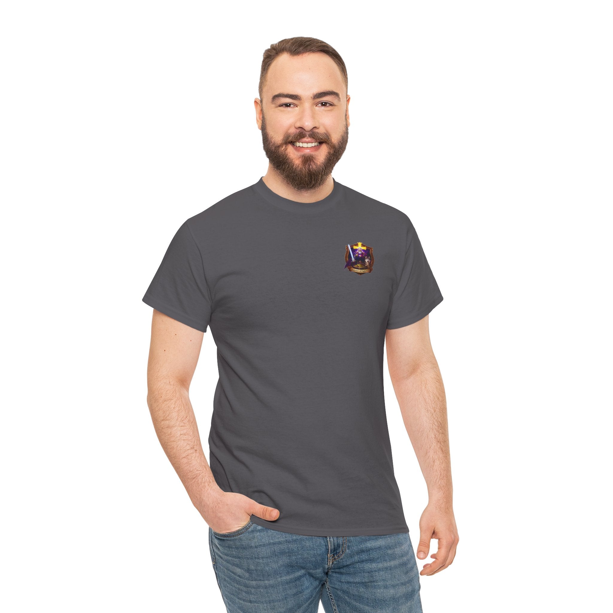 FaithForgeGaming Tee — FaithForge Stream Team Black Graphic T‑Shirt -warrior_of_light777