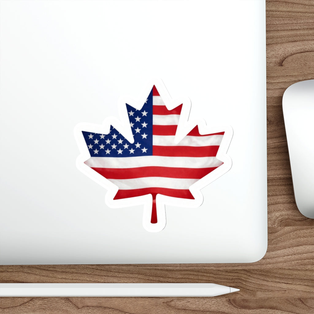 Canadian American sticker