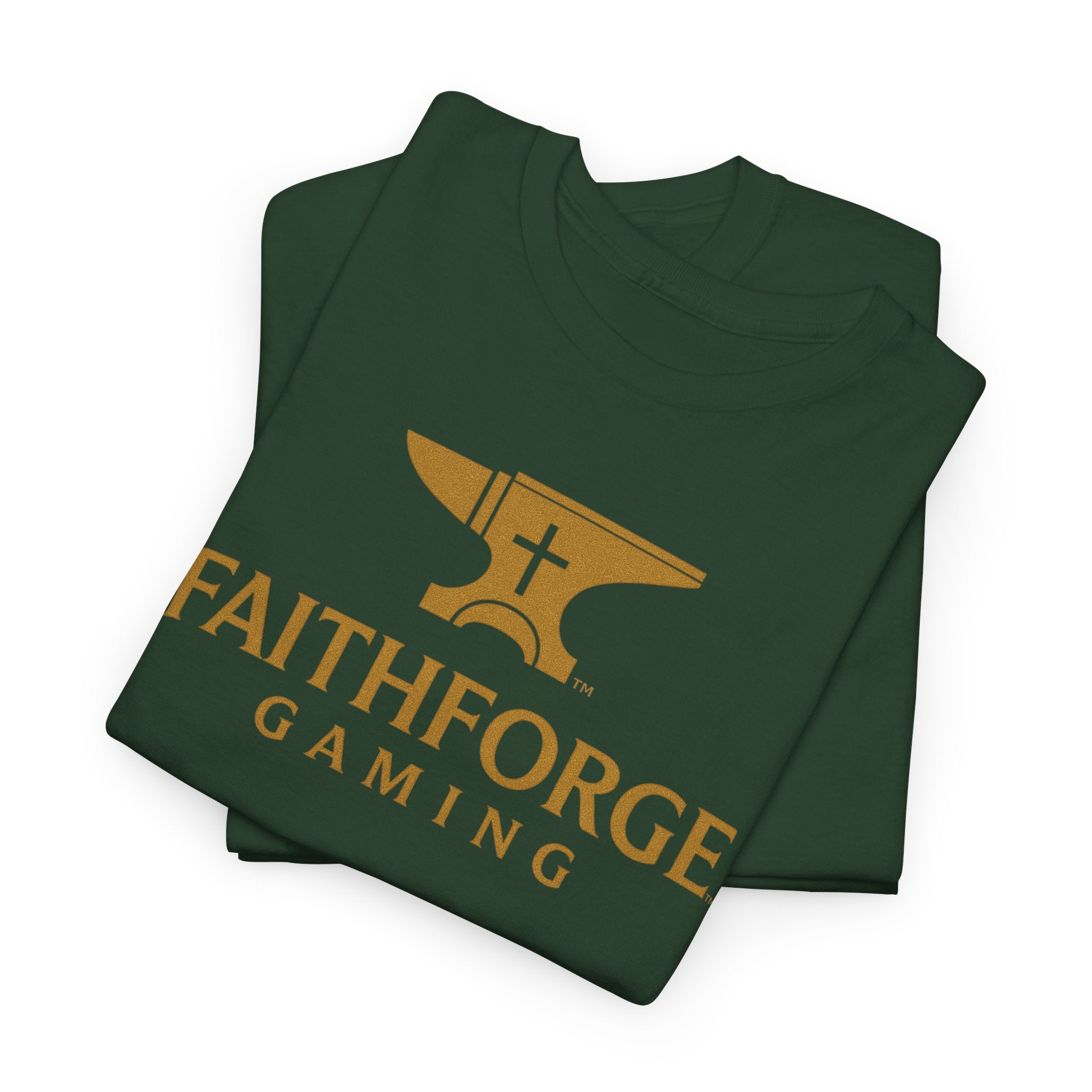 (Canada) FaithForge Gaming T-Shirt — Anvil & Cross Logo Tee for Christian Gamers