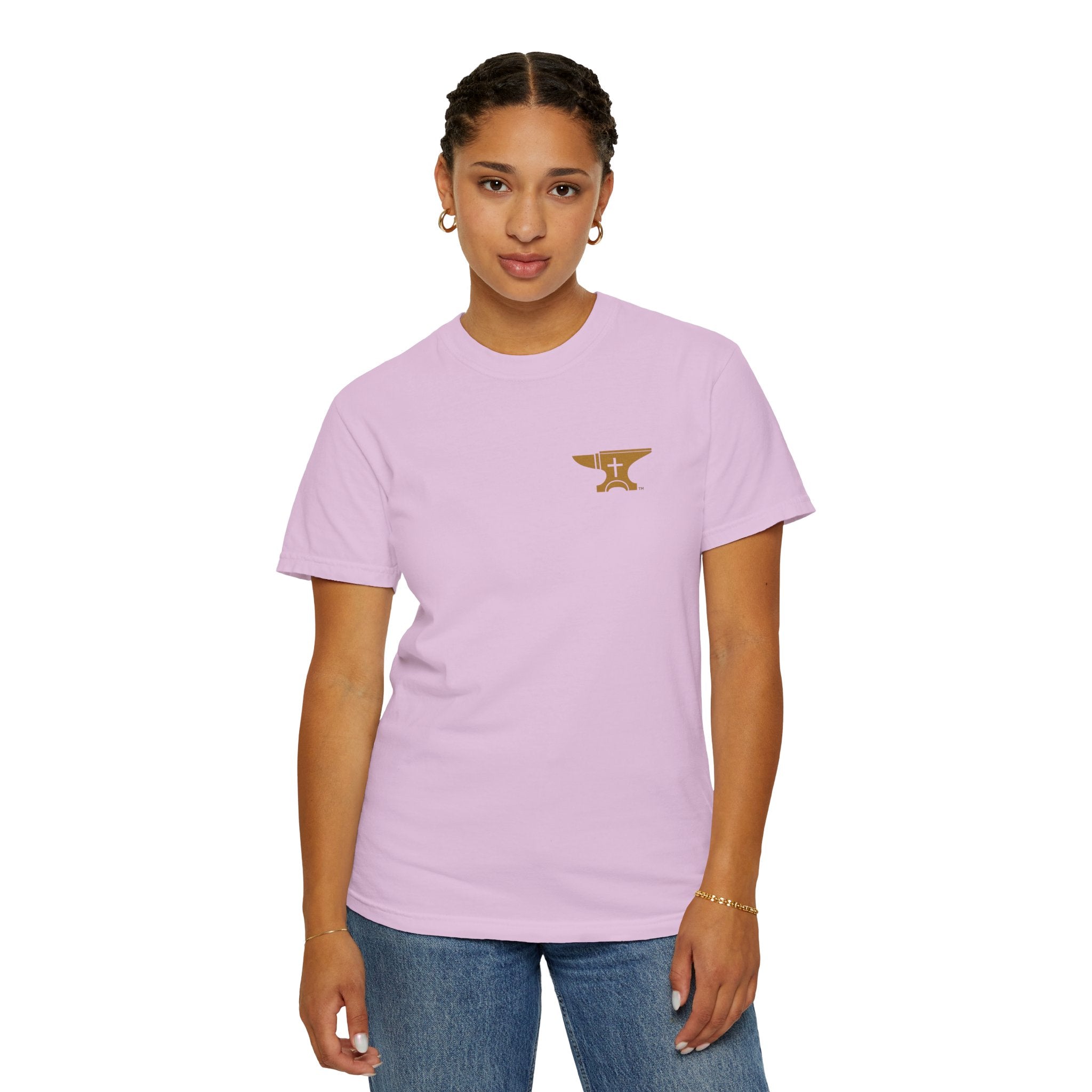 FaithForge OG Gaming T-Shirt — Logo Tee with Anvil & Cross (Christian Gamer Apparel)