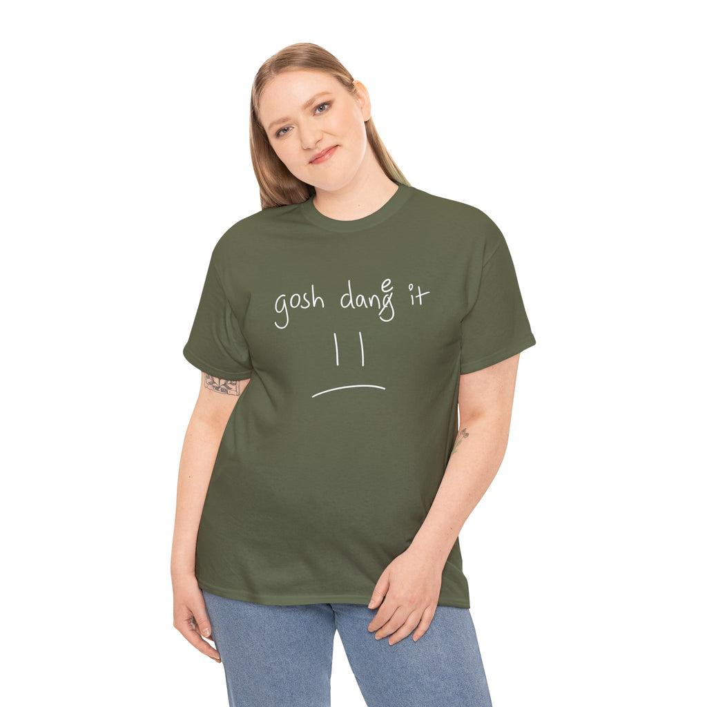 DoctorJSWAYS gosh dane it T-Shirt — Minimal Logo Black Tee with Bold Back Text