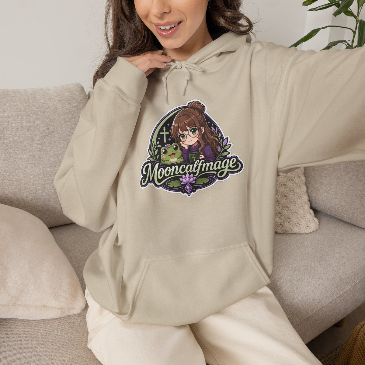 MOONCALFMAGE Hoodie — Streamer Logo Pullover