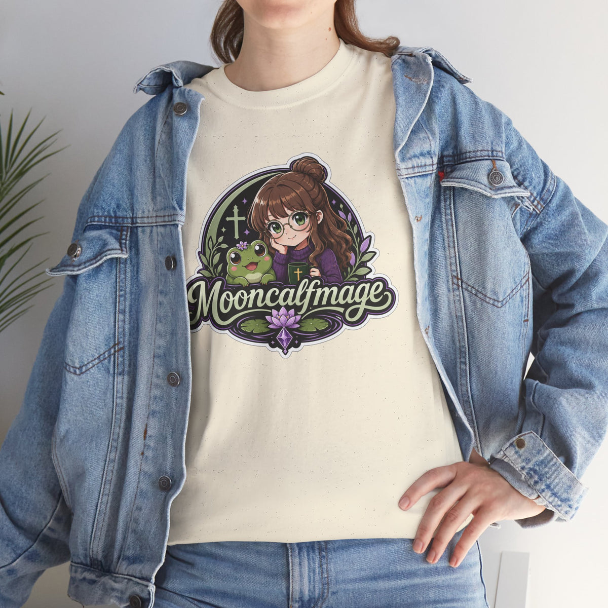 MOONCALFMAGE Logo Tee - Gamer/Streamer T-Shirt Blue GBSG (Gather)
