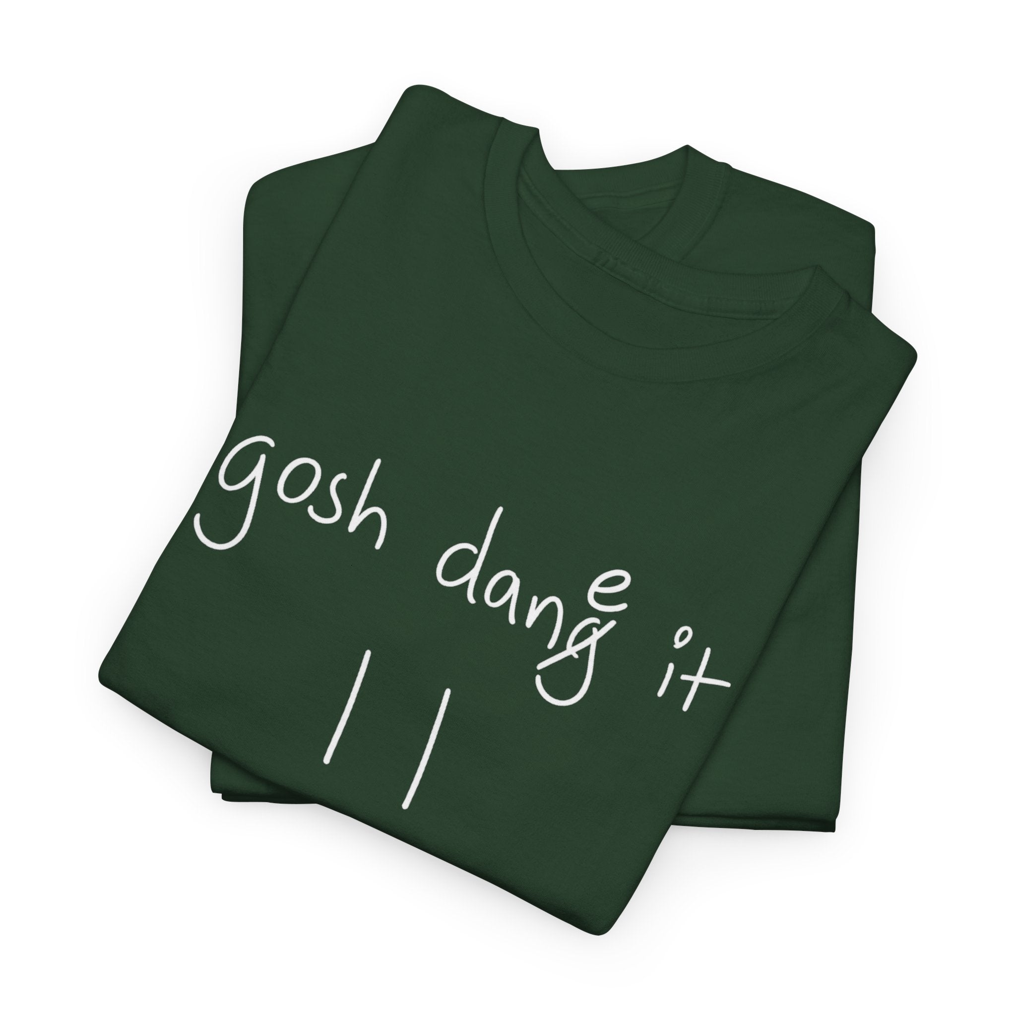 DoctorJSWAYS gosh dane it T-Shirt — Minimal Logo Black Tee with Bold Back Text
