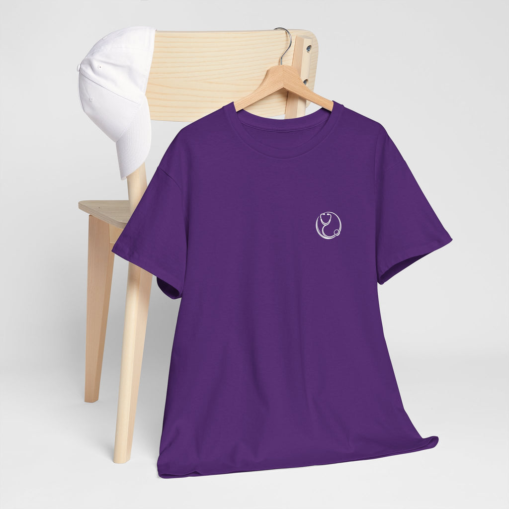 DoctorJSWAYS Let Me Explain T-Shirt — Minimal Logo Black Tee with Bold Back Text