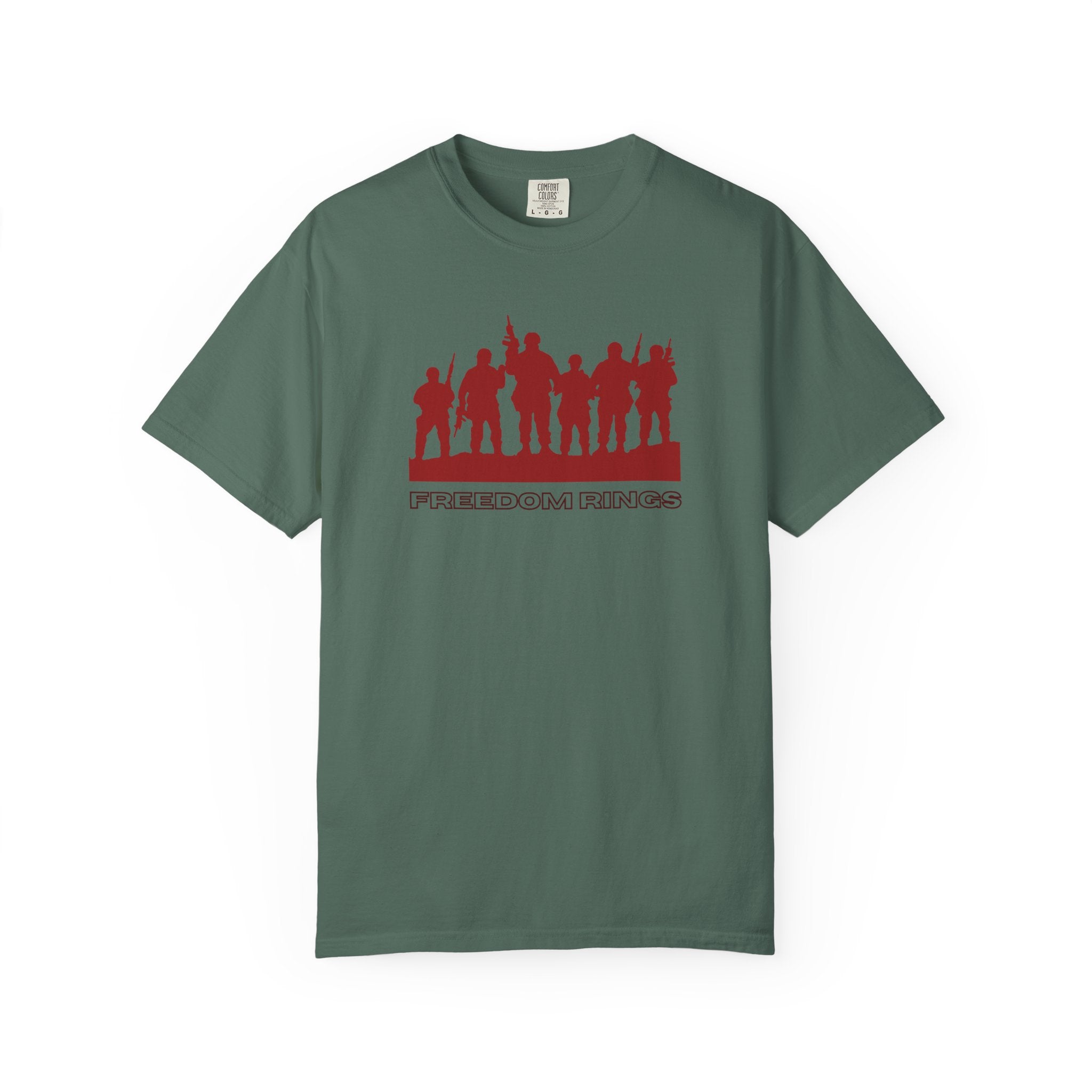 T-Shirt — 'American Heroes' Silhouette Design (Veteran & Military Tribute)