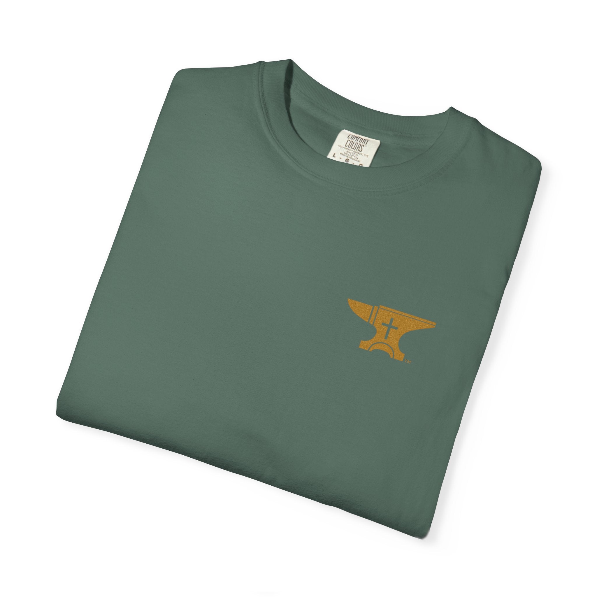 FaithForge OG Gaming T-Shirt — Logo Tee with Anvil & Cross (Christian Gamer Apparel)