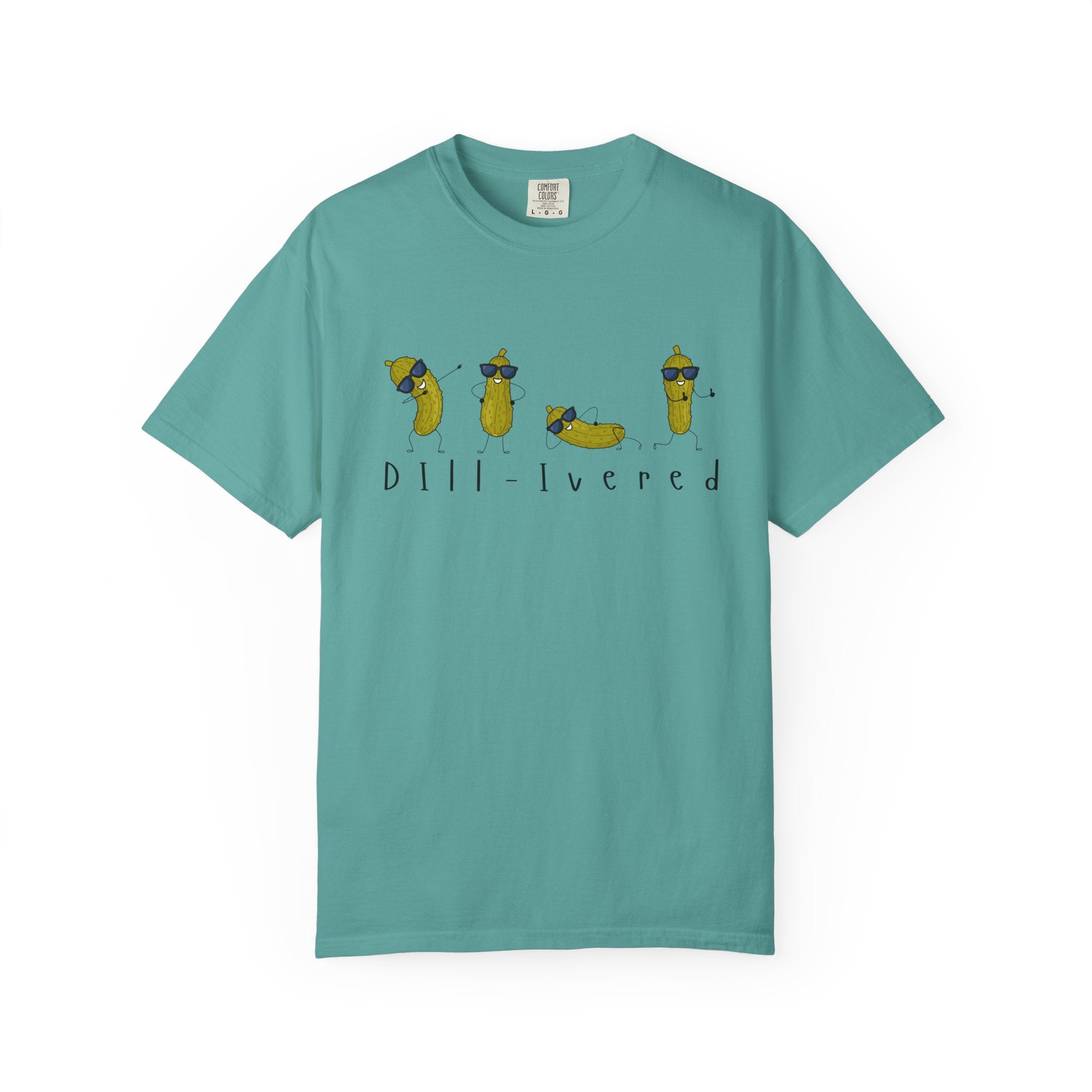 Dill-Livered Pickle Pun T-Shirt — Funny Pickle Lover Tee