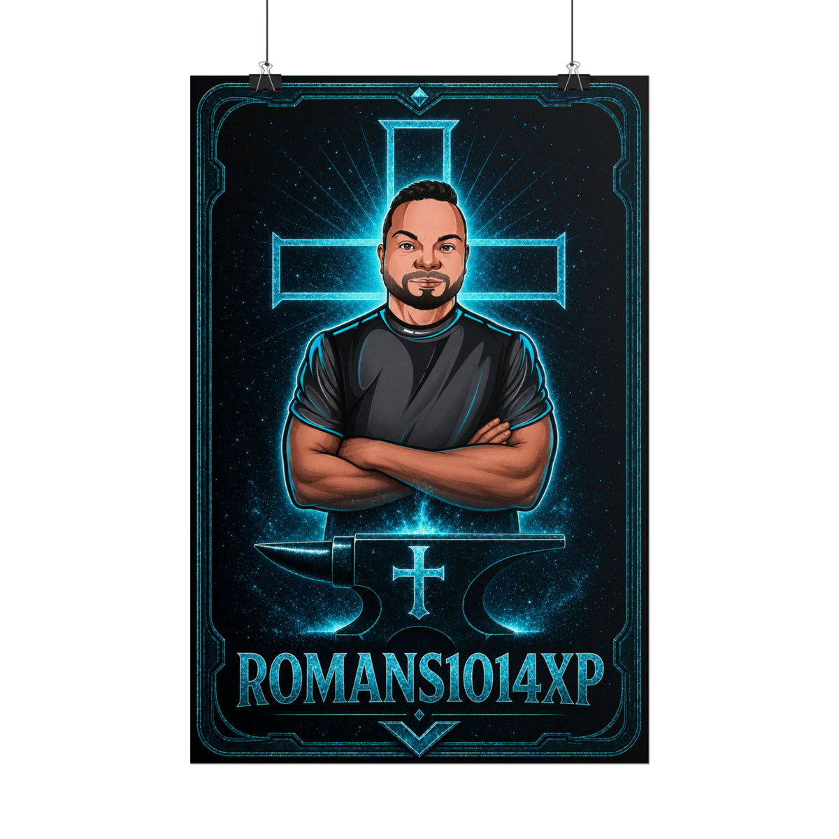 Romans1014XP Poster — Streamer Wall Art (Rolled Poster)