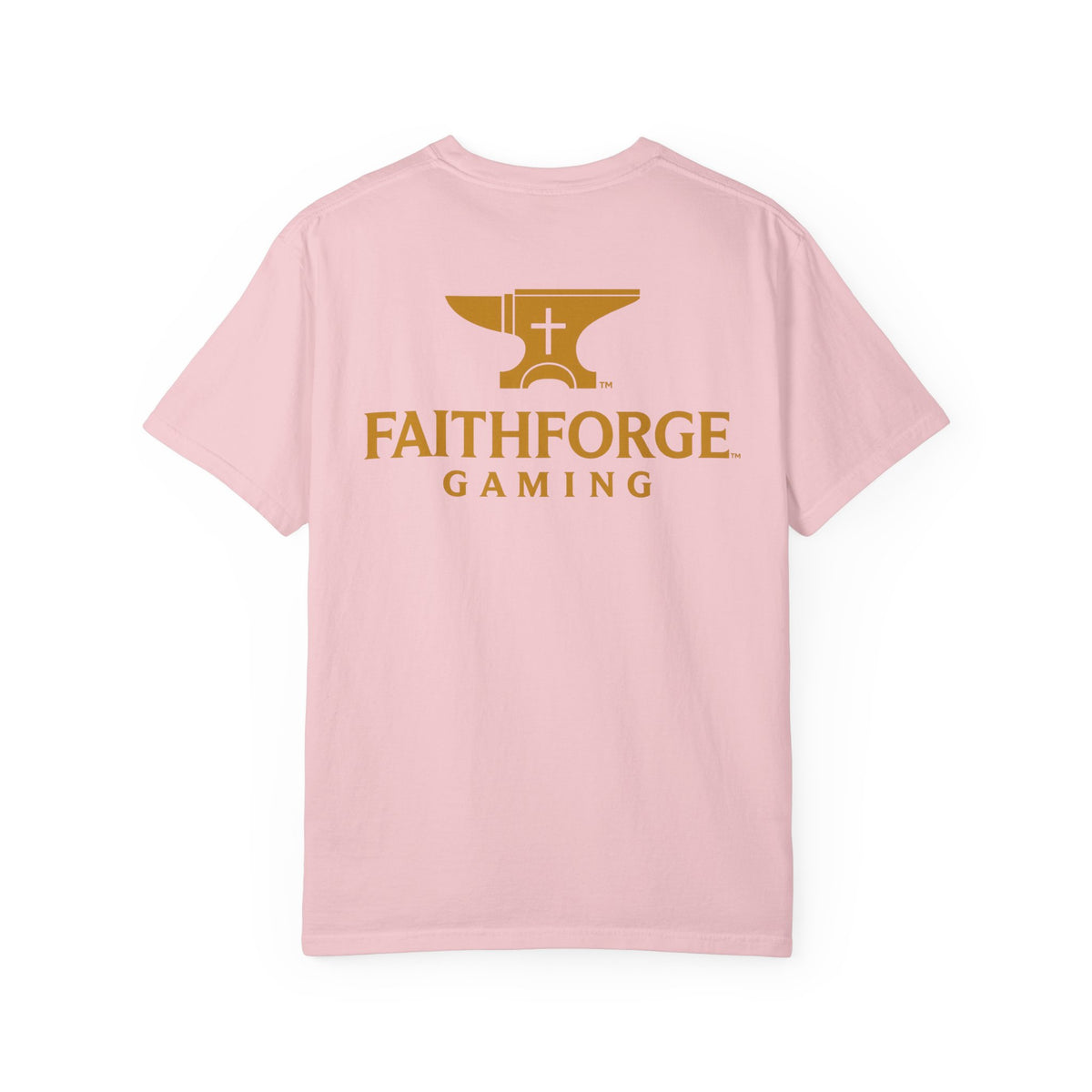 FaithForge Gaming T-Shirt — Logo Tee with Anvil & Cross (Christian Gamer Apparel)