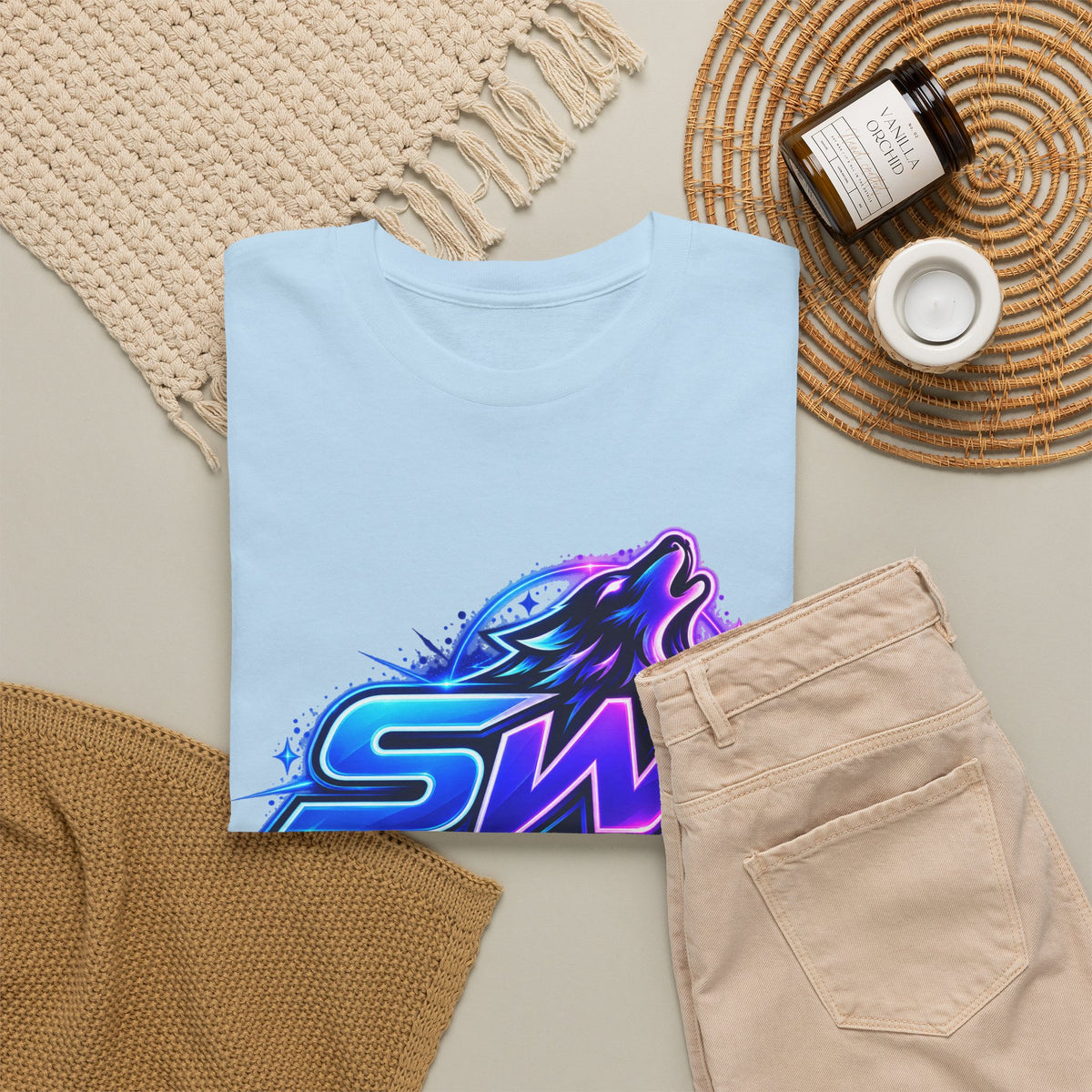Seawolf_30 Logo Tee - Gamer/Streamer T-Shirt Blue GBSG (Gather)