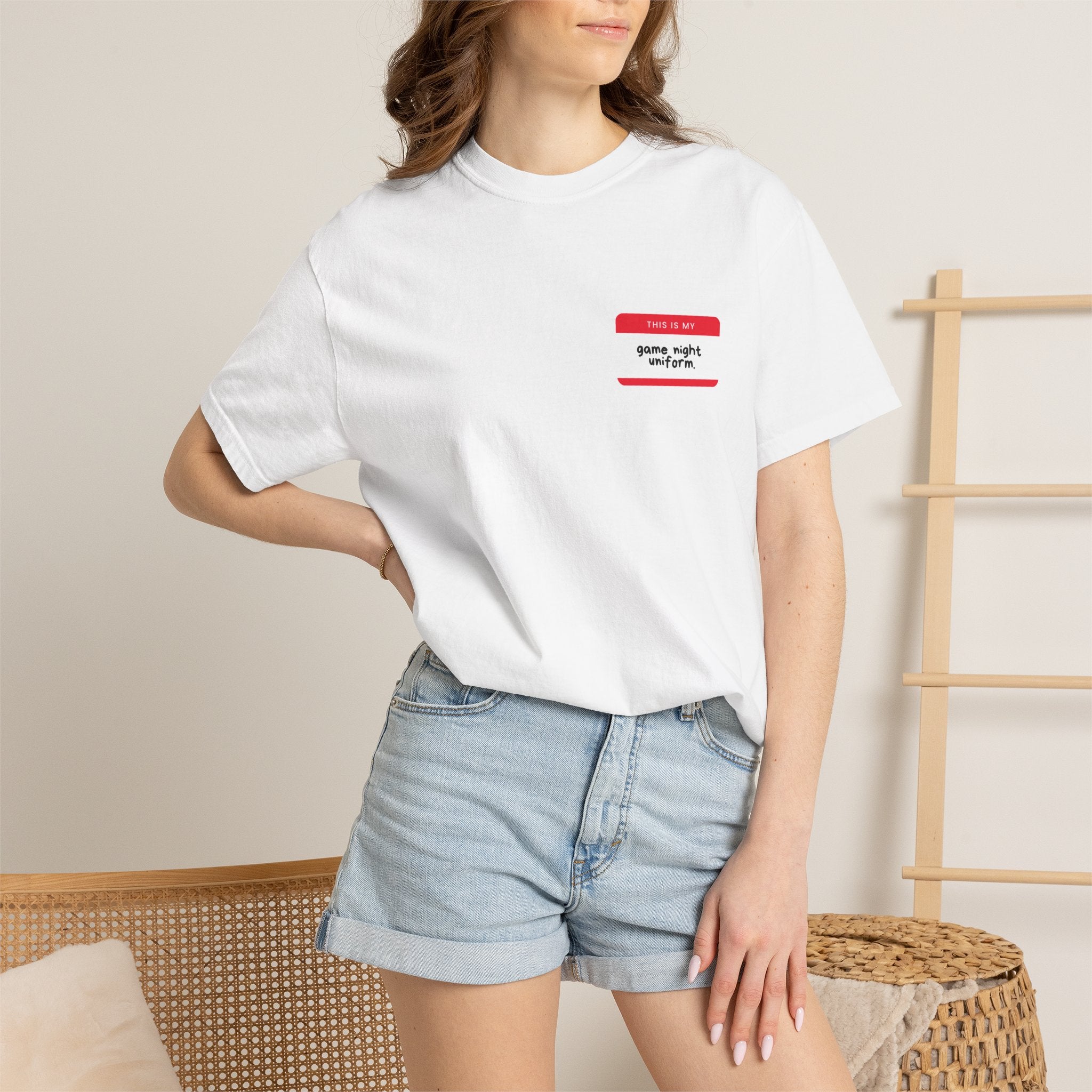 Minimalist 'game night' Pocket T-Shirt — Casual Gamer Tee