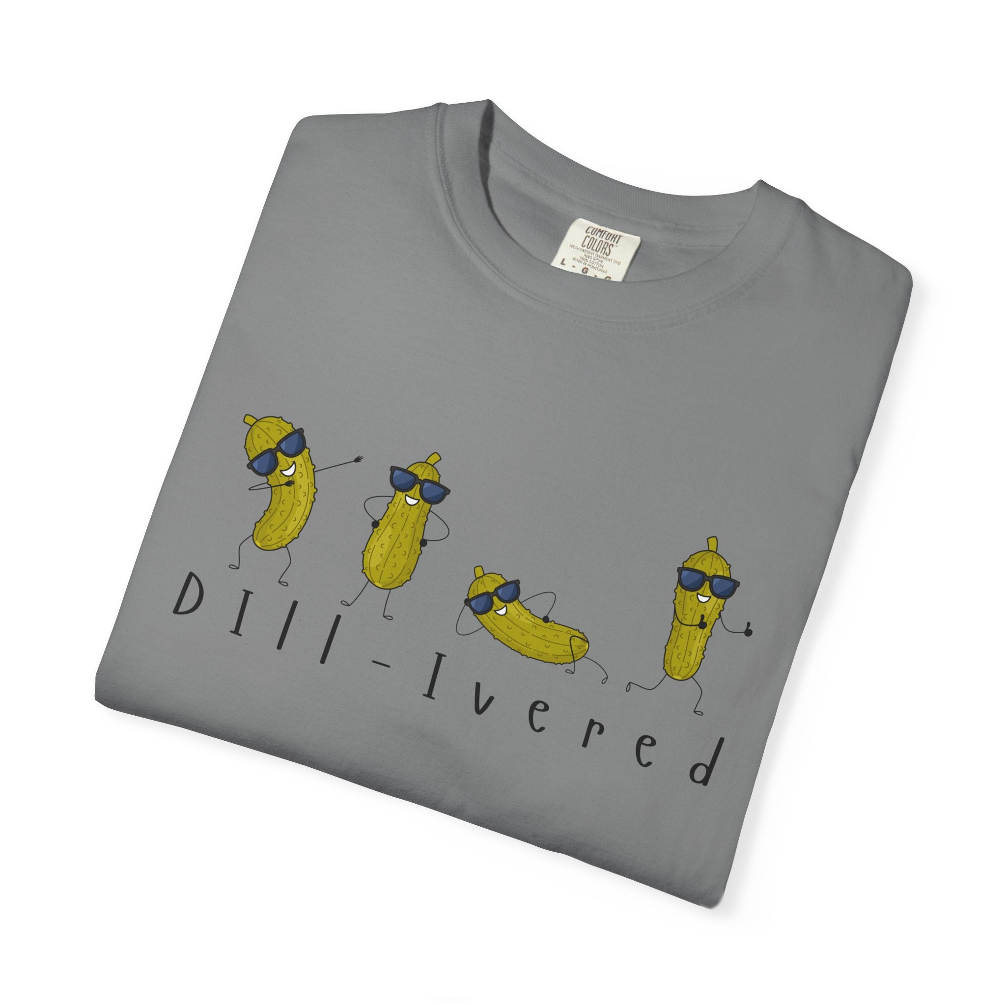 Dill-Livered Pickle Pun T-Shirt — Funny Pickle Lover Tee