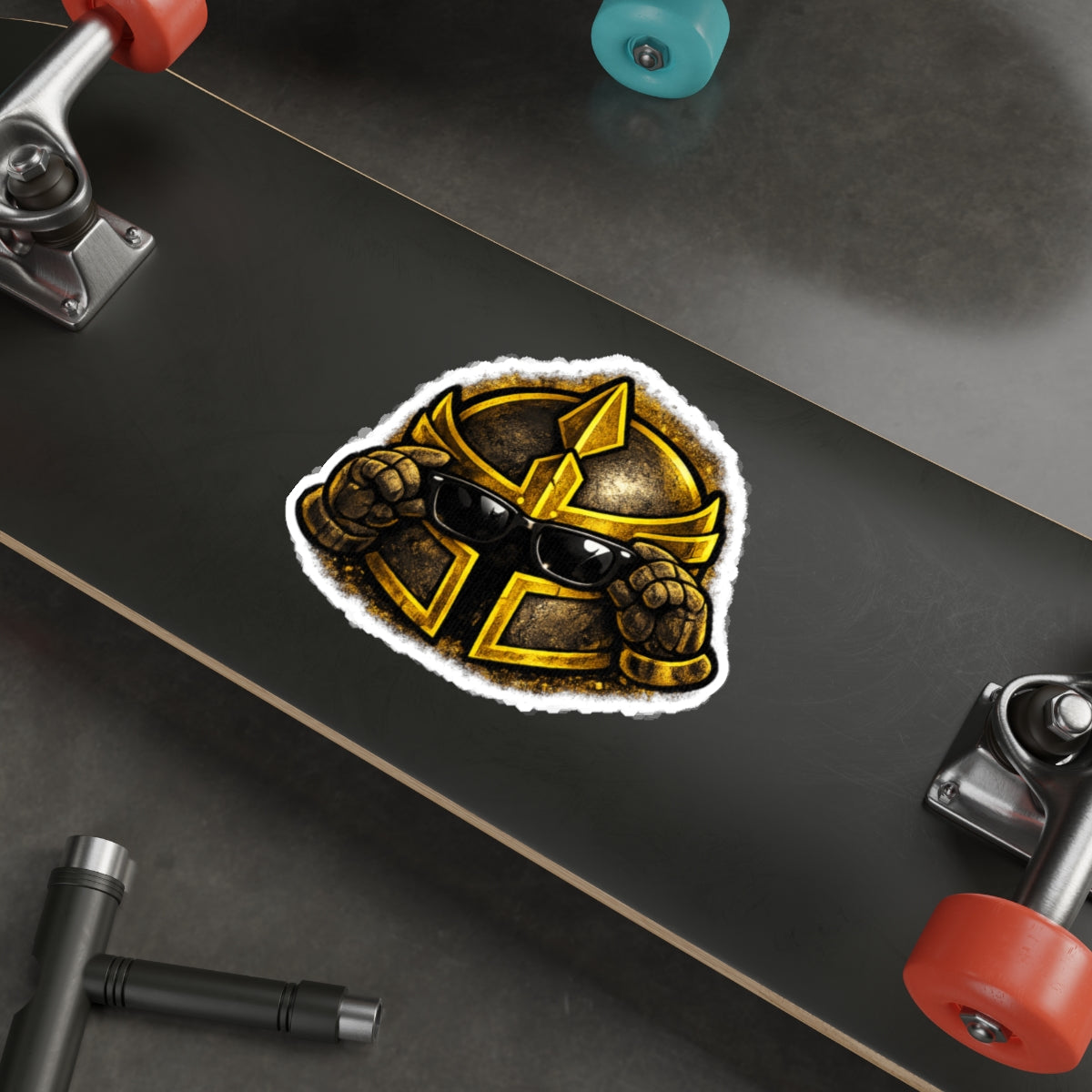 FaithForge Knight Cool Die-Cut Sticker — Water-resistant vinyl