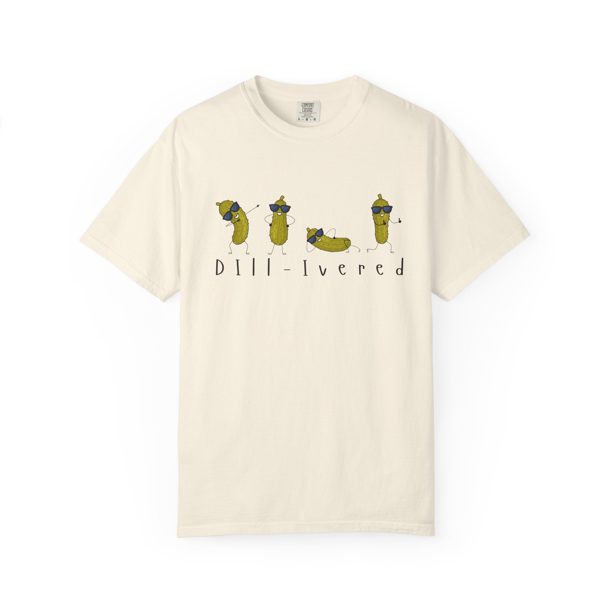 Dill-Livered Pickle Pun T-Shirt — Funny Pickle Lover Tee