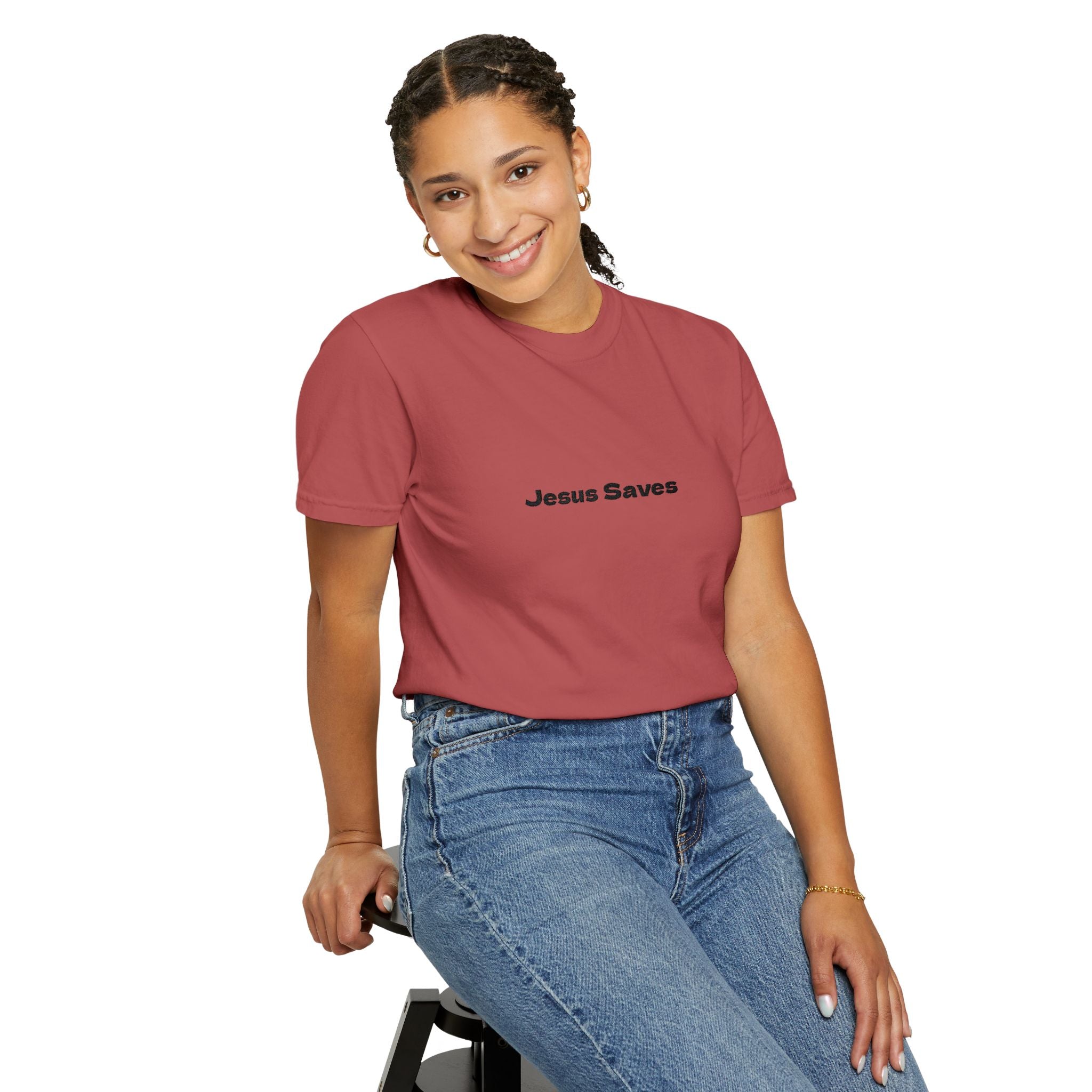 (Embroidered) Jesus Saves T-Shirt