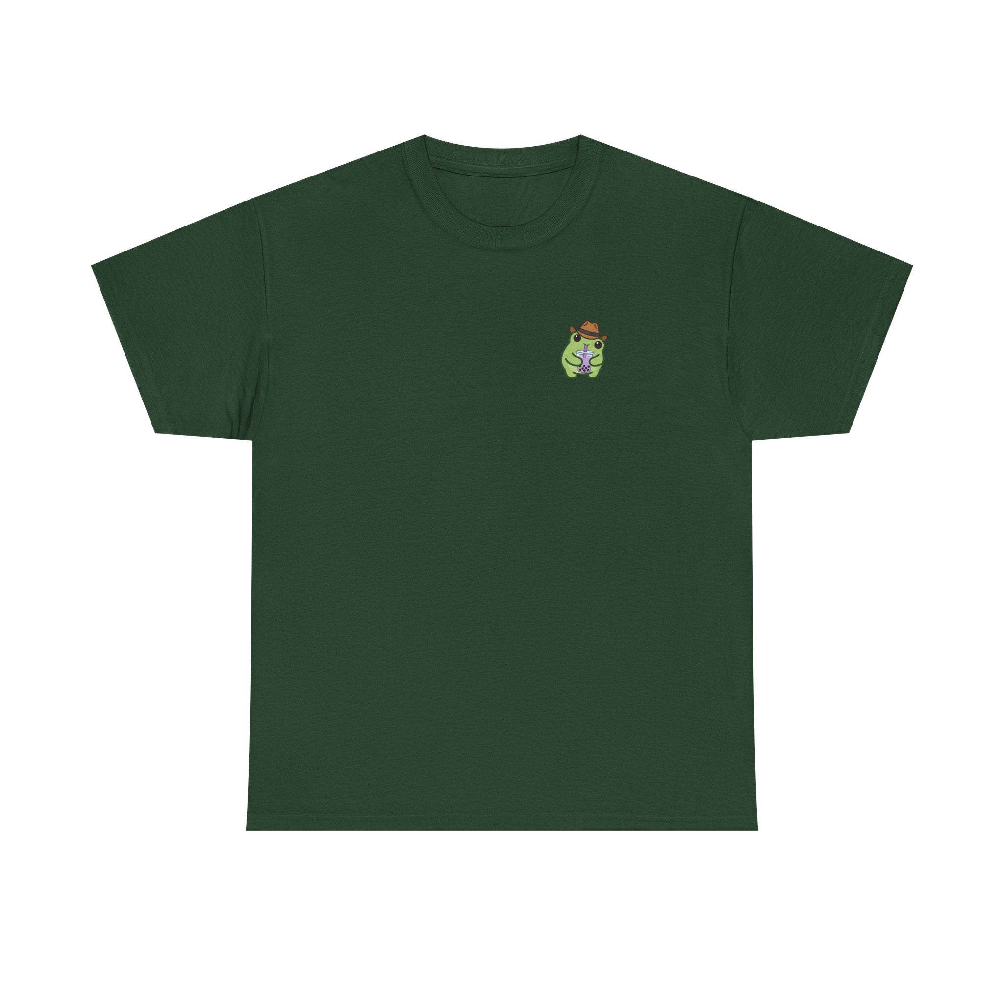 T-Shirt — Cute Boba Drinking Frog