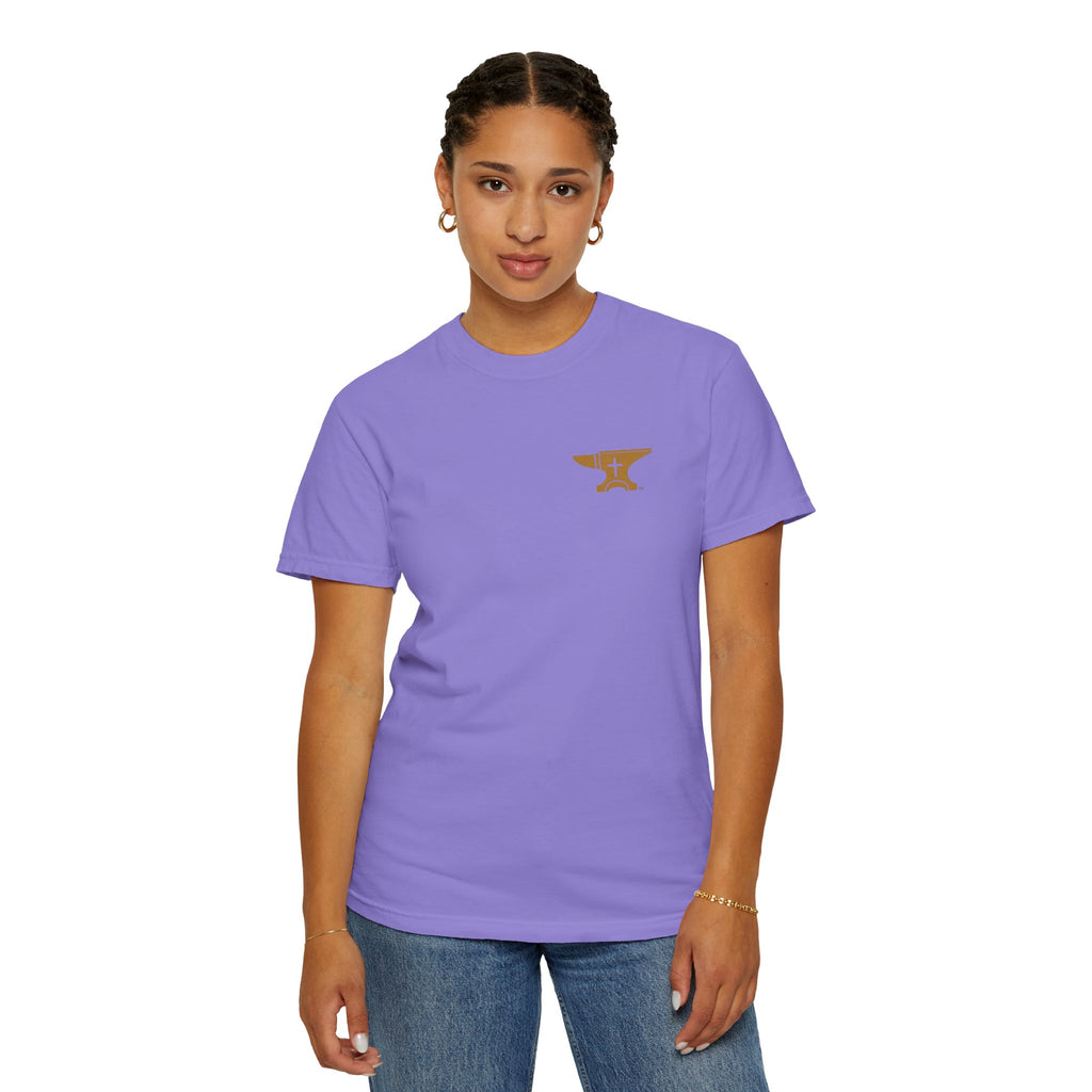 FaithForge Gaming T-Shirt — Logo Tee with Anvil & Cross (Christian Gamer Apparel)