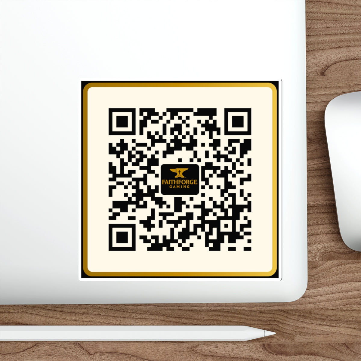 FaithForge Gaming QR Code Die-Cut Sticker Indoor/Outdoor