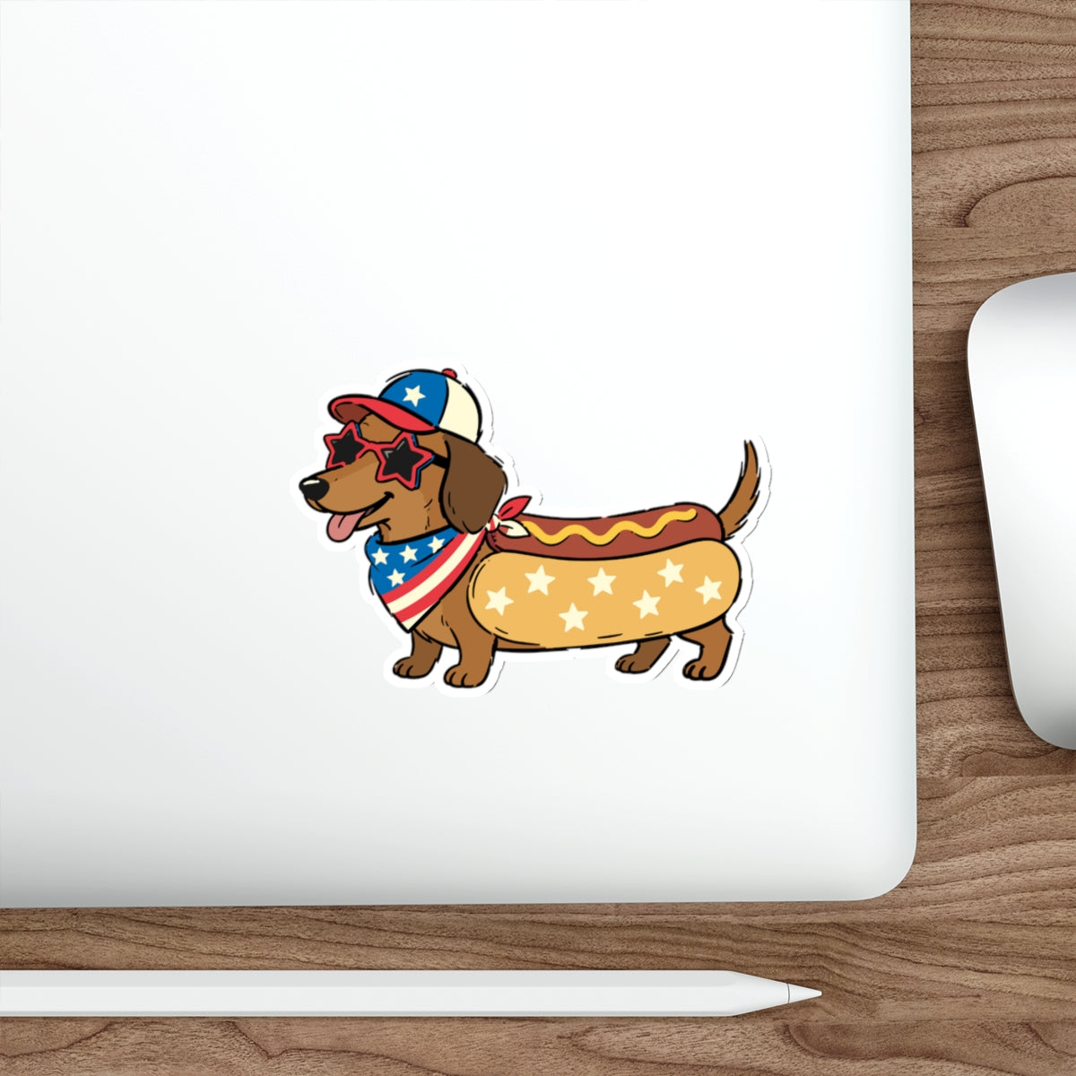 Patriotic Sticker Pack — HotDOG 4th of July Red White Blue Die-Cut Stickers