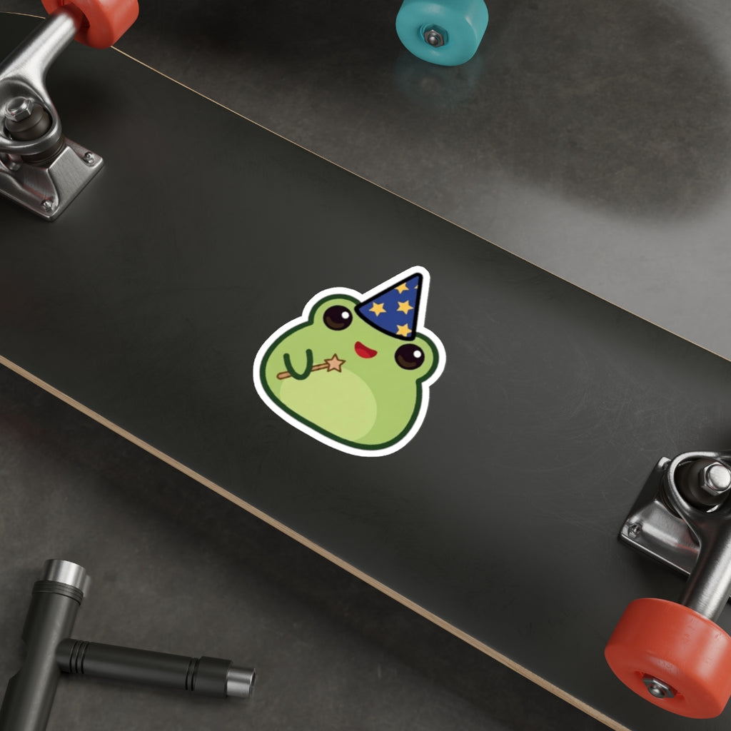 Frog Mage Die-Cut Sticker
