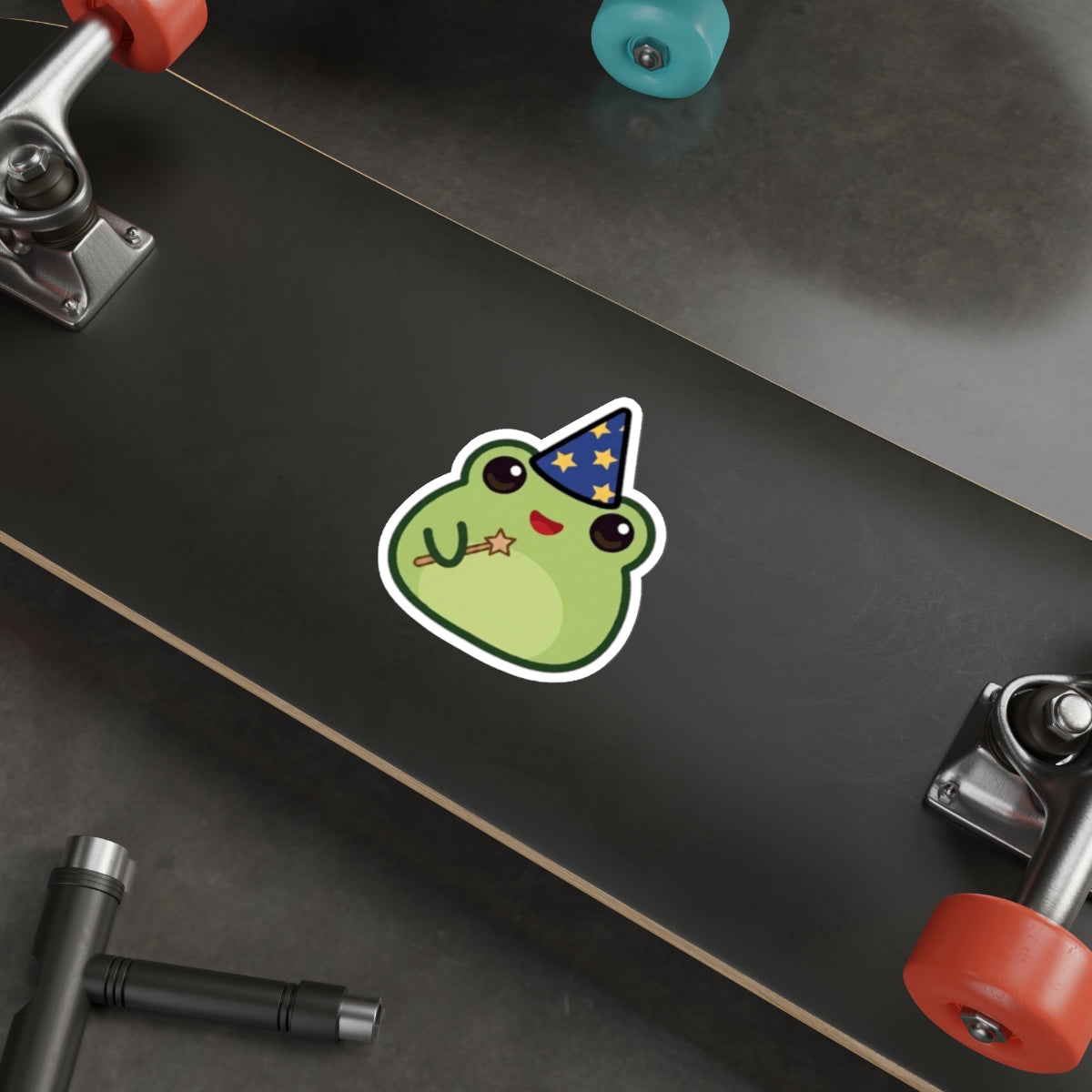 Frog Mage Die-Cut Sticker