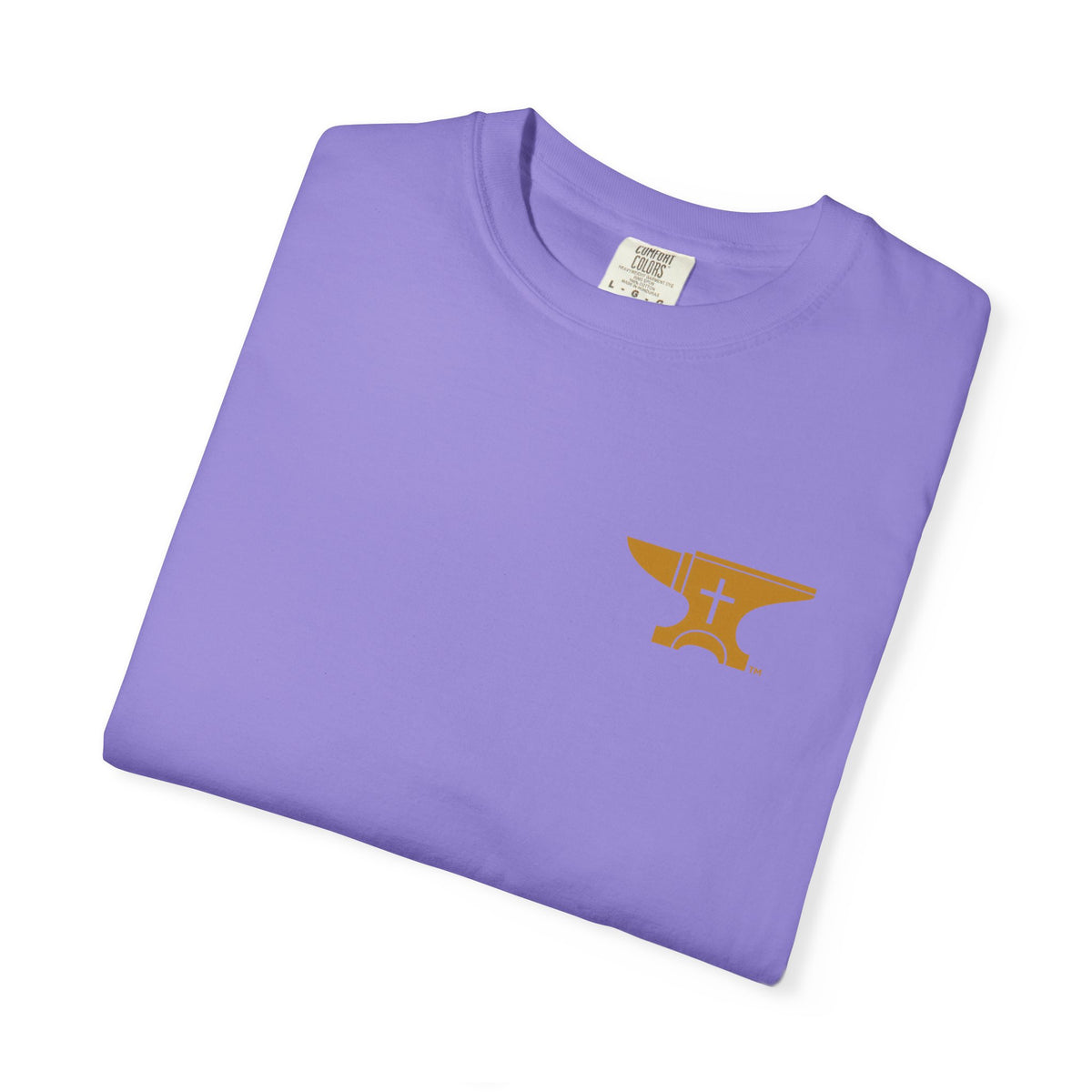 FaithForge Gaming T-Shirt — Logo Tee with Anvil & Cross (Christian Gamer Apparel)