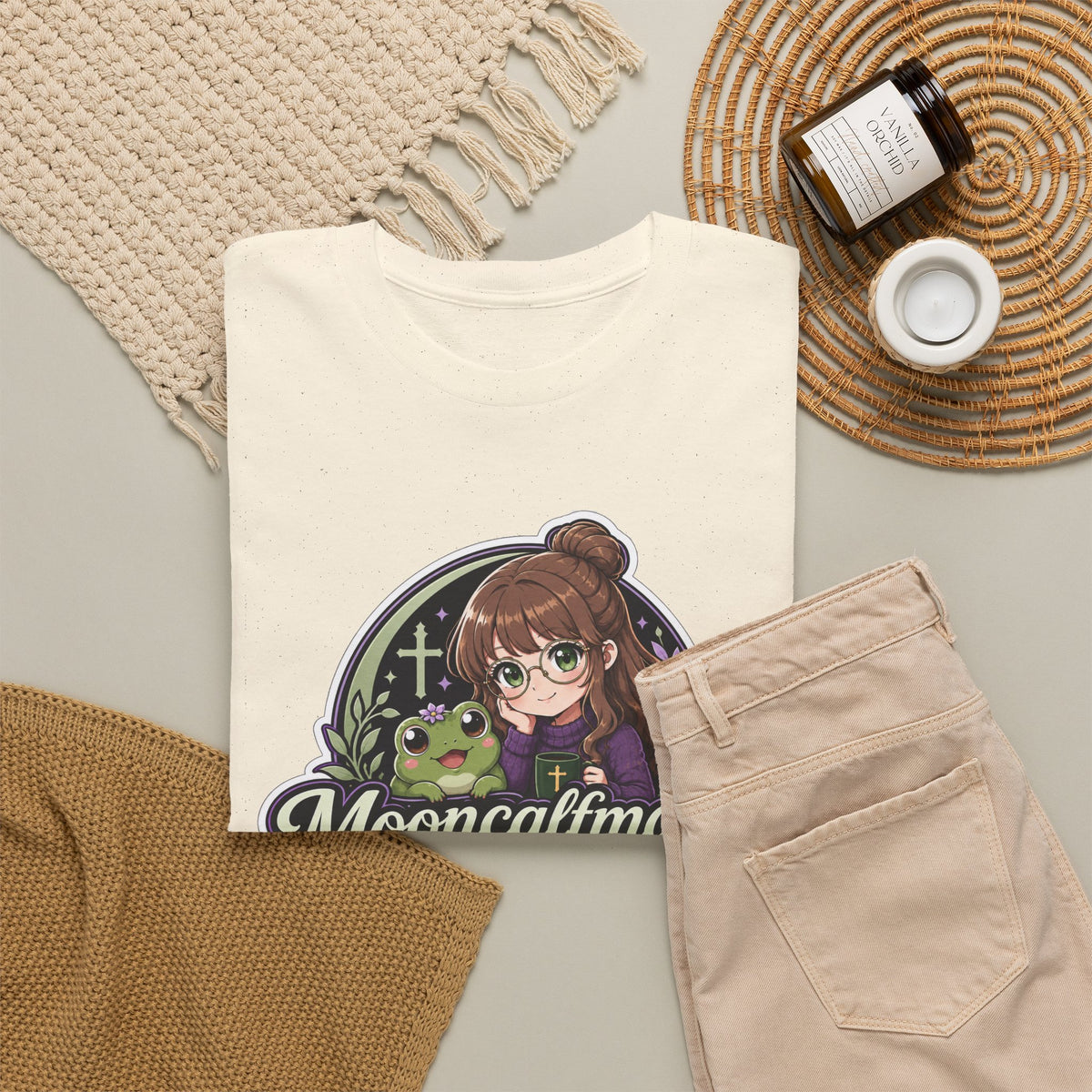 MOONCALFMAGE Logo Tee - Gamer/Streamer T-Shirt Blue GBSG (Gather)
