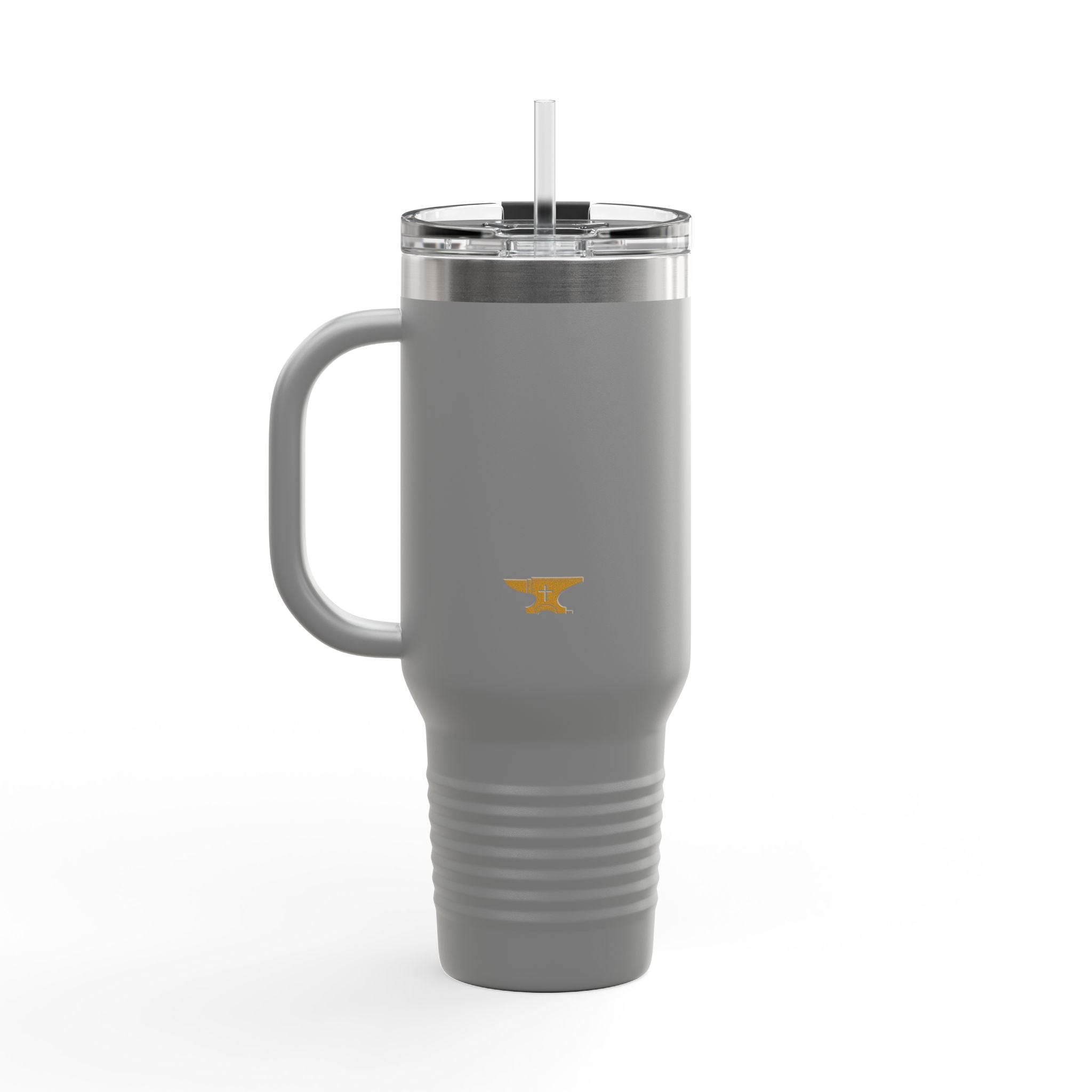 40oz Insulated Travel Mug — FaithForge Gaming Logo