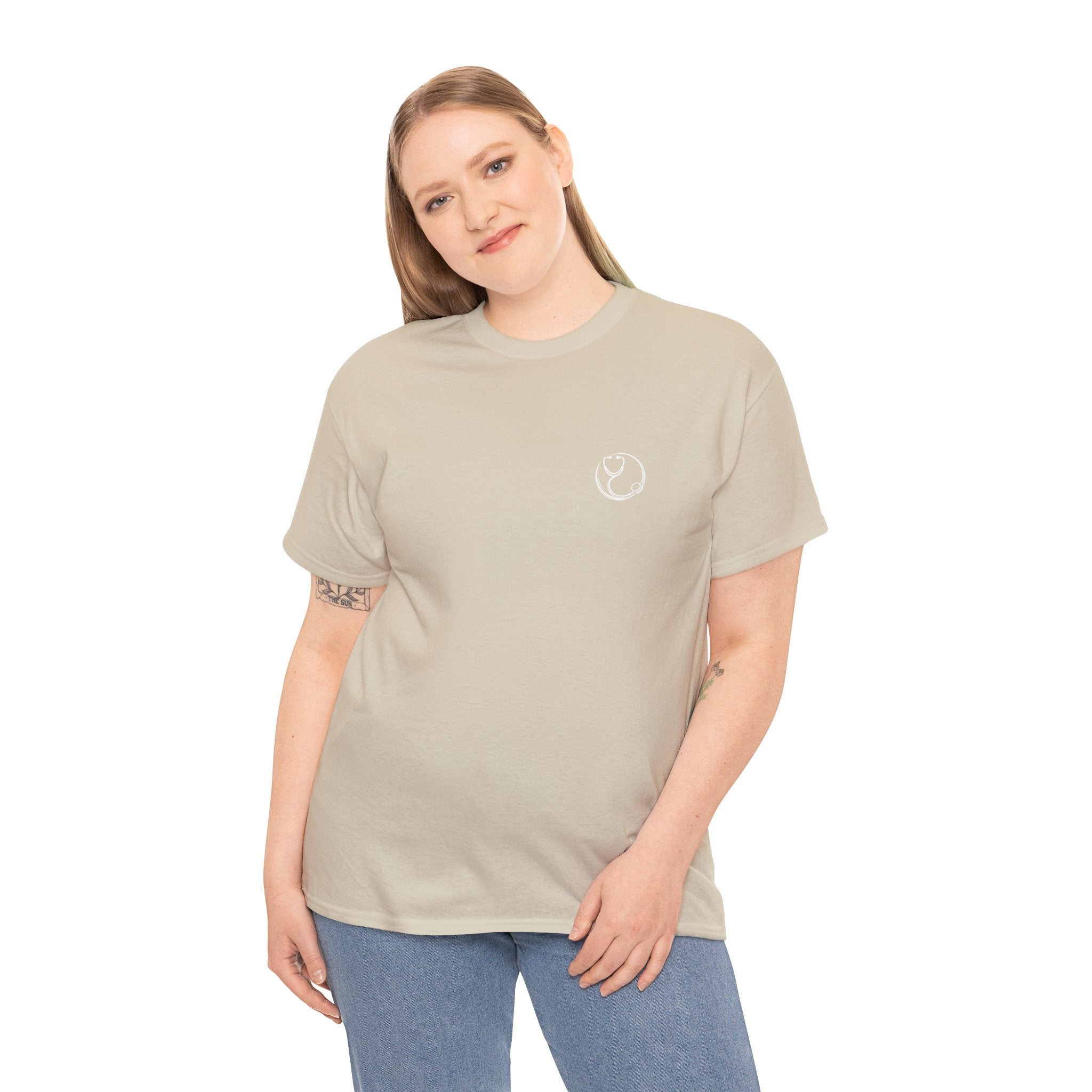 DoctorJSWAYS Let Me Explain T-Shirt — Minimal Logo Black Tee with Bold Back Text