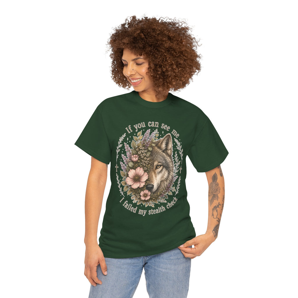 seawolf Floral Tee — "If you can see me I failed my stealth check" Graphic T-Shirt