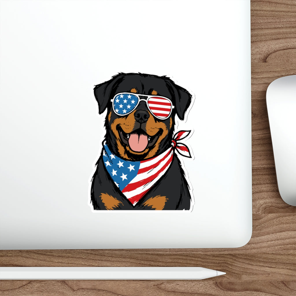 Copy of Patriotic Sticker Pack — Mans Best Friend 4th of July Red White Blue Die-Cut Stickers